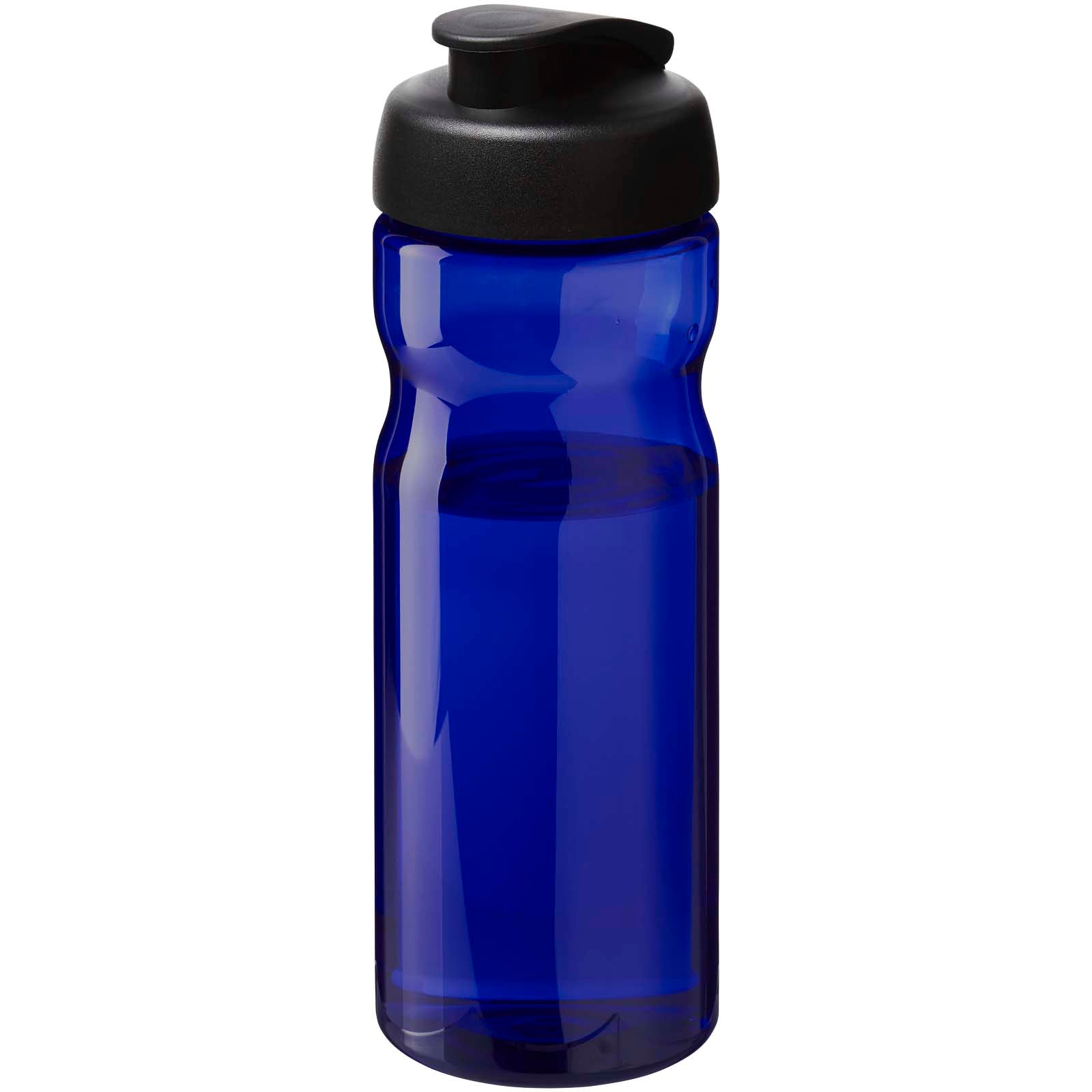 H2O Active® Eco POP Base 650 ml Sportflasche mit Klappdeckel – Blau und Schwarz