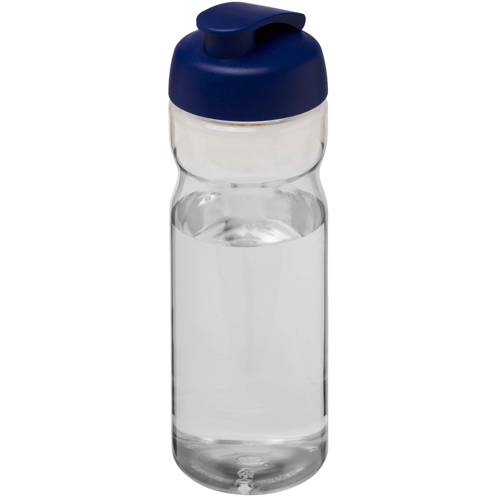 H2O Active® Eco POP Base 650 ml Sportflasche mit Klappdeckel – Transparent und Blau
