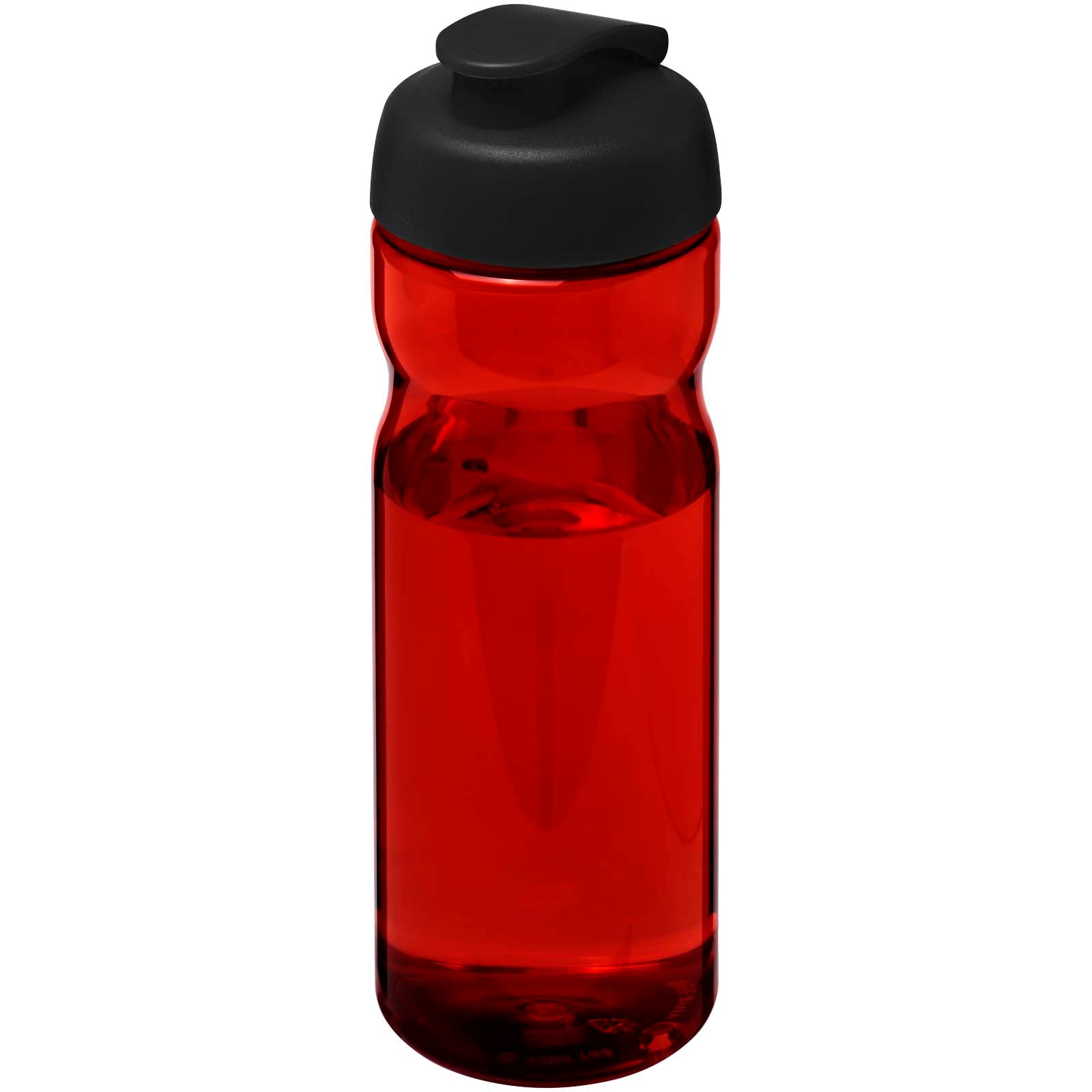 H2O Active® Eco POP Base 650 ml Sportflasche mit Klappdeckel – Rot und Schwarz
