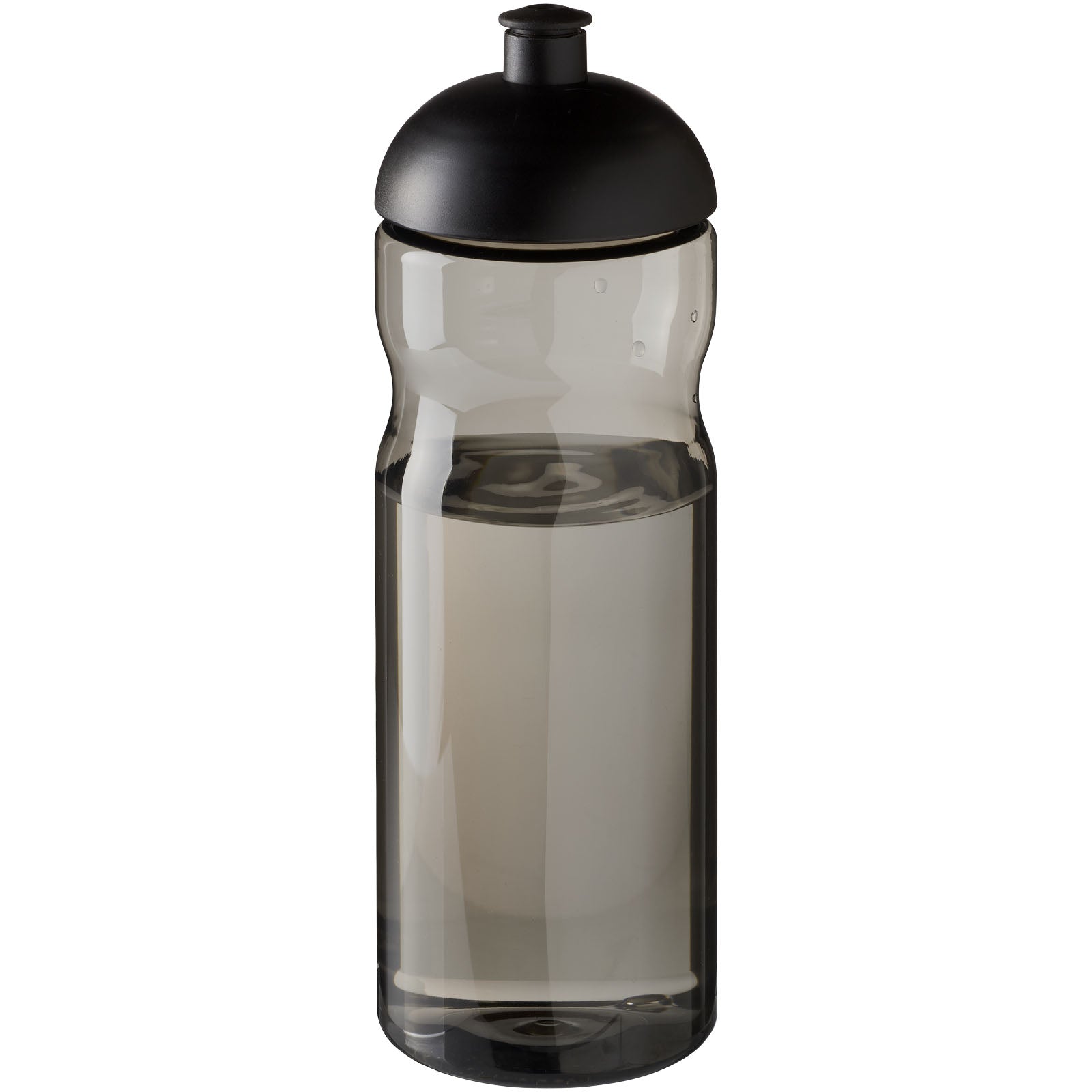 H2O Active® Eco Base 650 ml Sportflasche mit Stülpdeckel – Charcoal und Schwarz