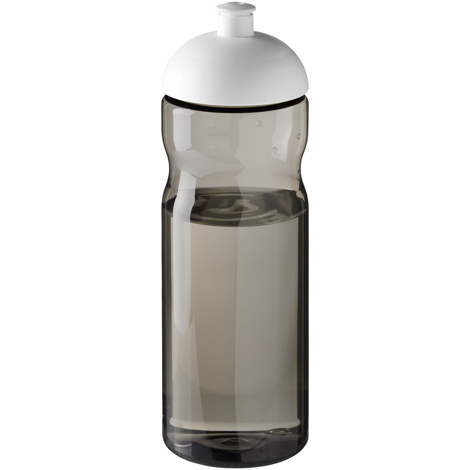 H2O Active® Eco Base 650 ml Sportflasche mit Stülpdeckel – Kohle und Weiss