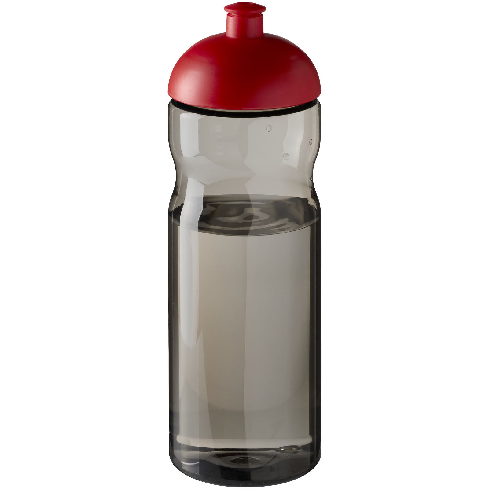 H2O Active® Eco Base 650 ml Sportflasche mit Stülpdeckel – Kohle und Rot