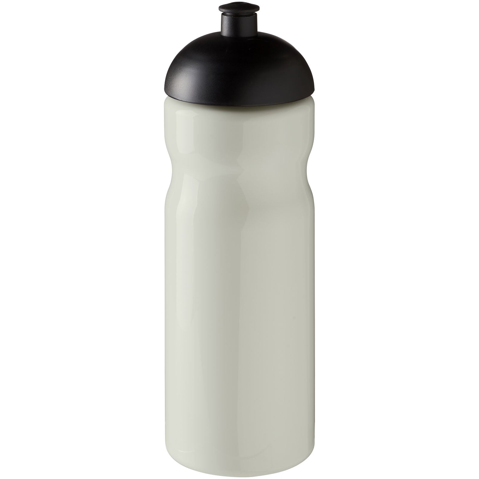 H2O Active® Eco Base 650 ml Sportflasche mit Stülpdeckel – Elfenbeinweiß und Schwarz