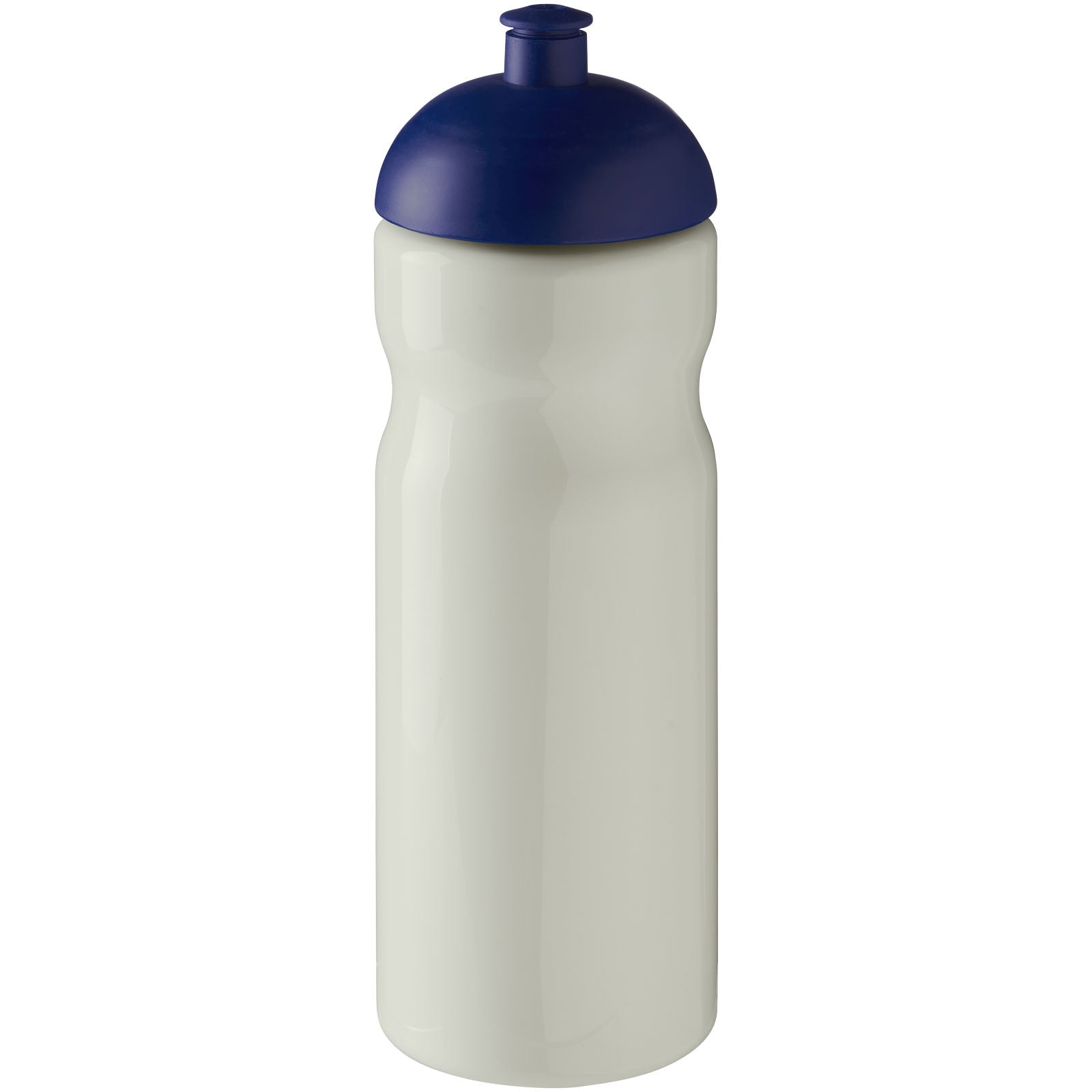 H2O Active® Eco Base 650 ml Sportflasche mit Stülpdeckel – Elfenbeinweiß und Blau