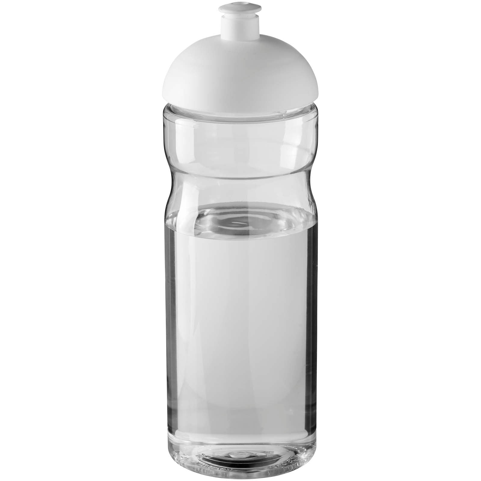 H2O Active® Eco Base 650 ml Sportflasche mit Stülpdeckel – Transparent und Weiss