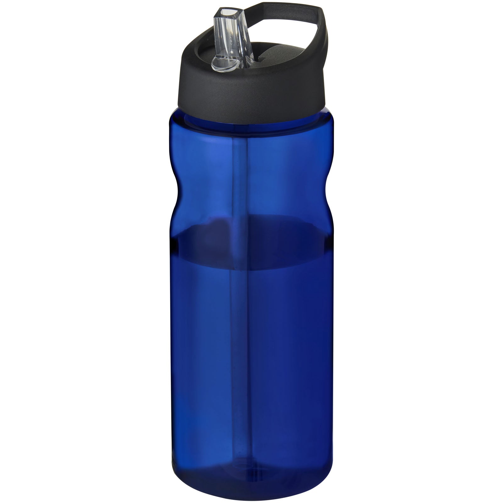 H2O Active® Eco Base 650 ml Sportflasche mit Ausgussdeckel – Blau und Schwarz