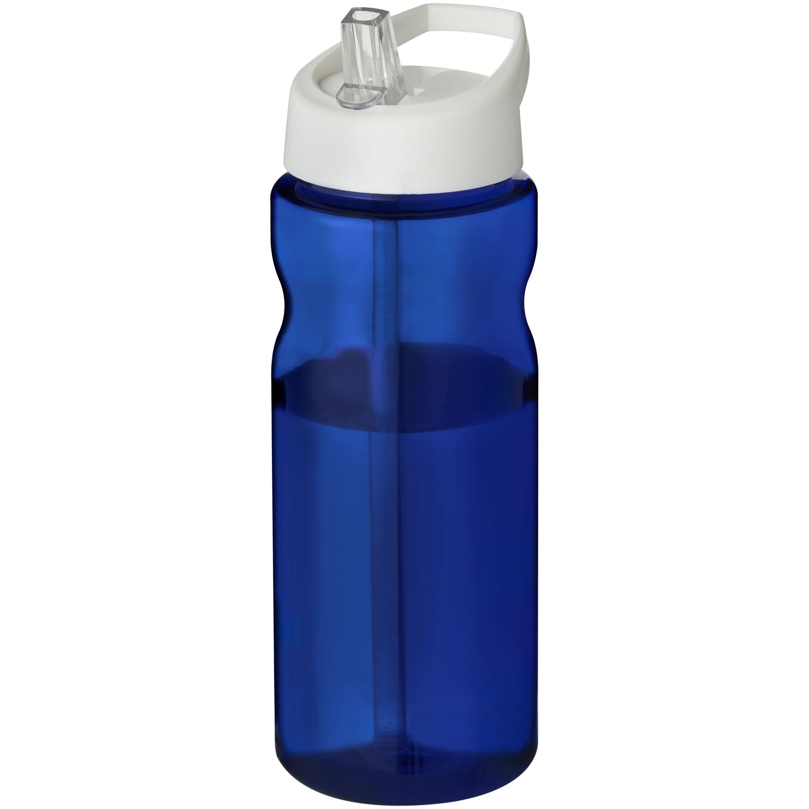 H2O Active® Eco Base 650 ml Sportflasche mit Ausgussdeckel – Blau und Weiss