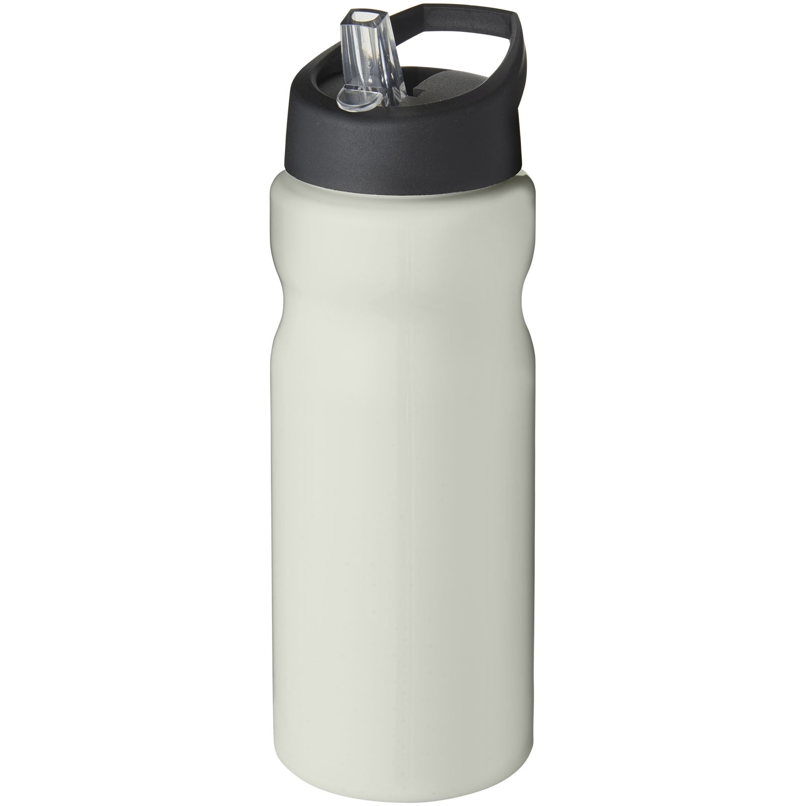 H2O Active® Eco Base 650 ml Sportflasche mit Ausgussdeckel – Elfenbeinweiß und Schwarz