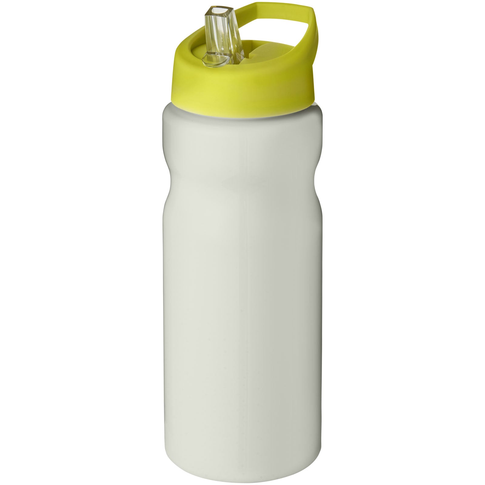 H2O Active® Eco Base 650 ml Sportflasche mit Ausgussdeckel – Elfenbeinweiß und Limone