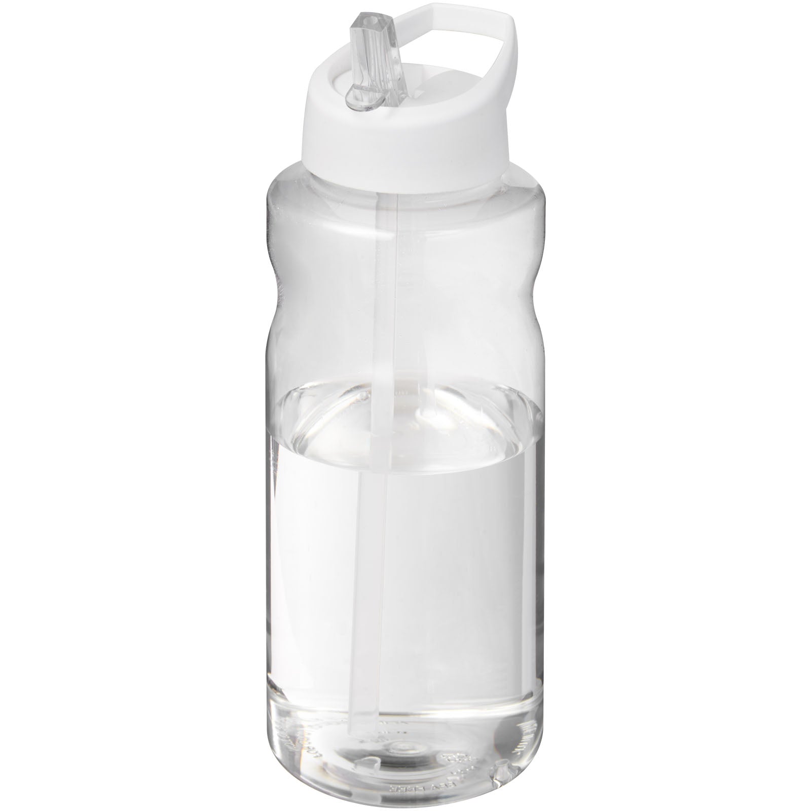 H2O Active® Big Base 1L Sportflasche mit Ausgussdeckel – Weiss