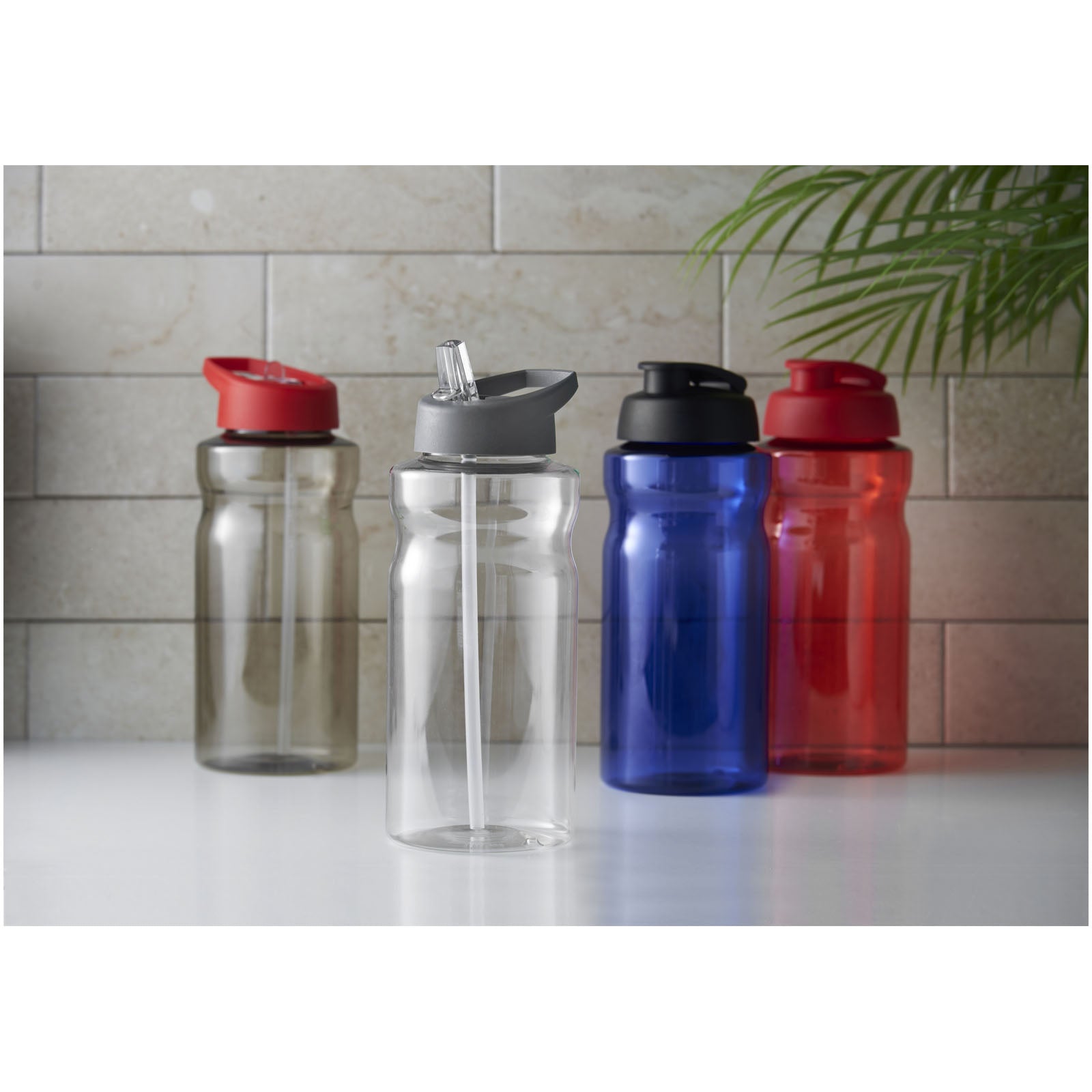 H2O Active® Eco Big Base 1L Sportflasche mit Ausgussdeckel