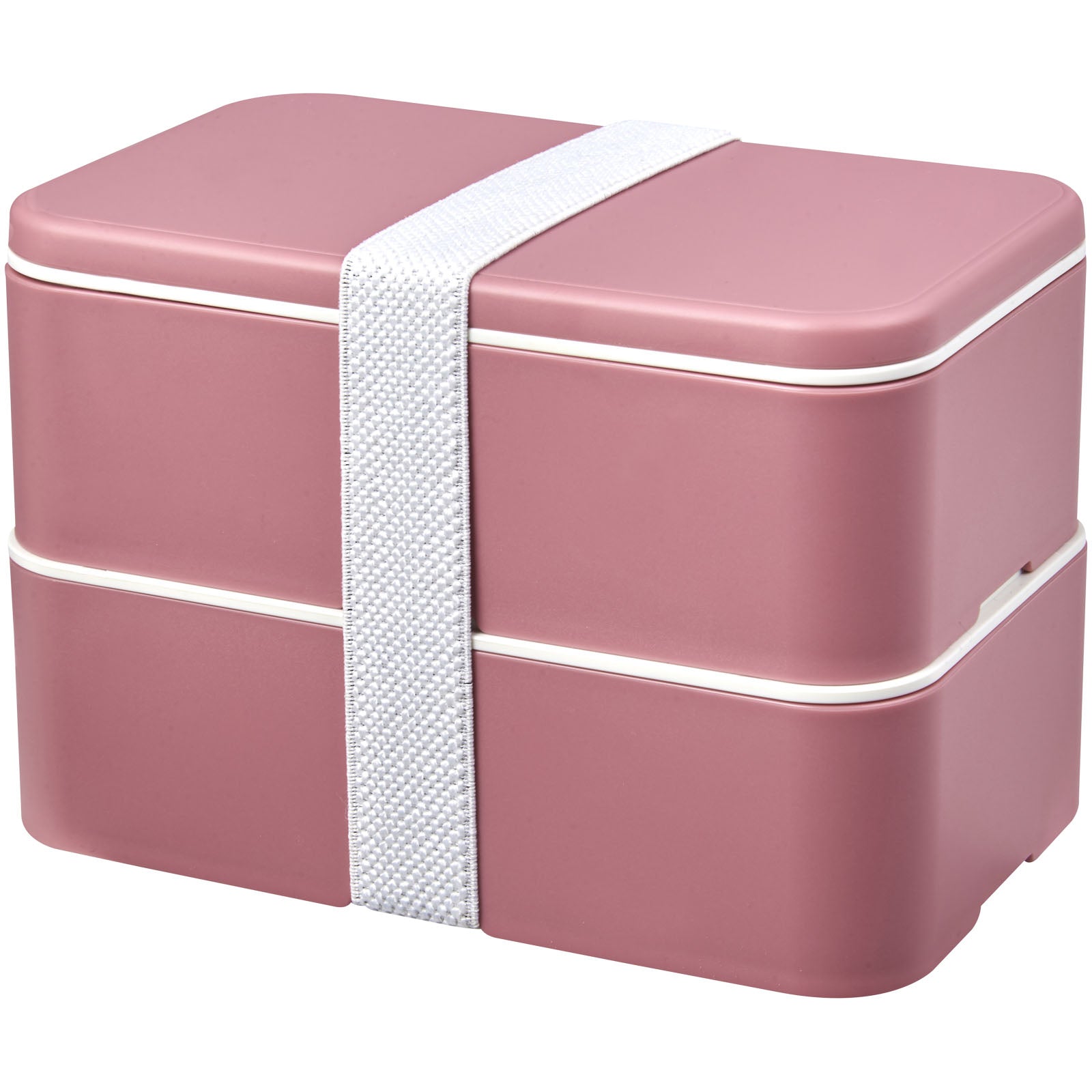 MIYO Renew 700+700 ml Doppel-Lunchbox – Rosa und Weiss