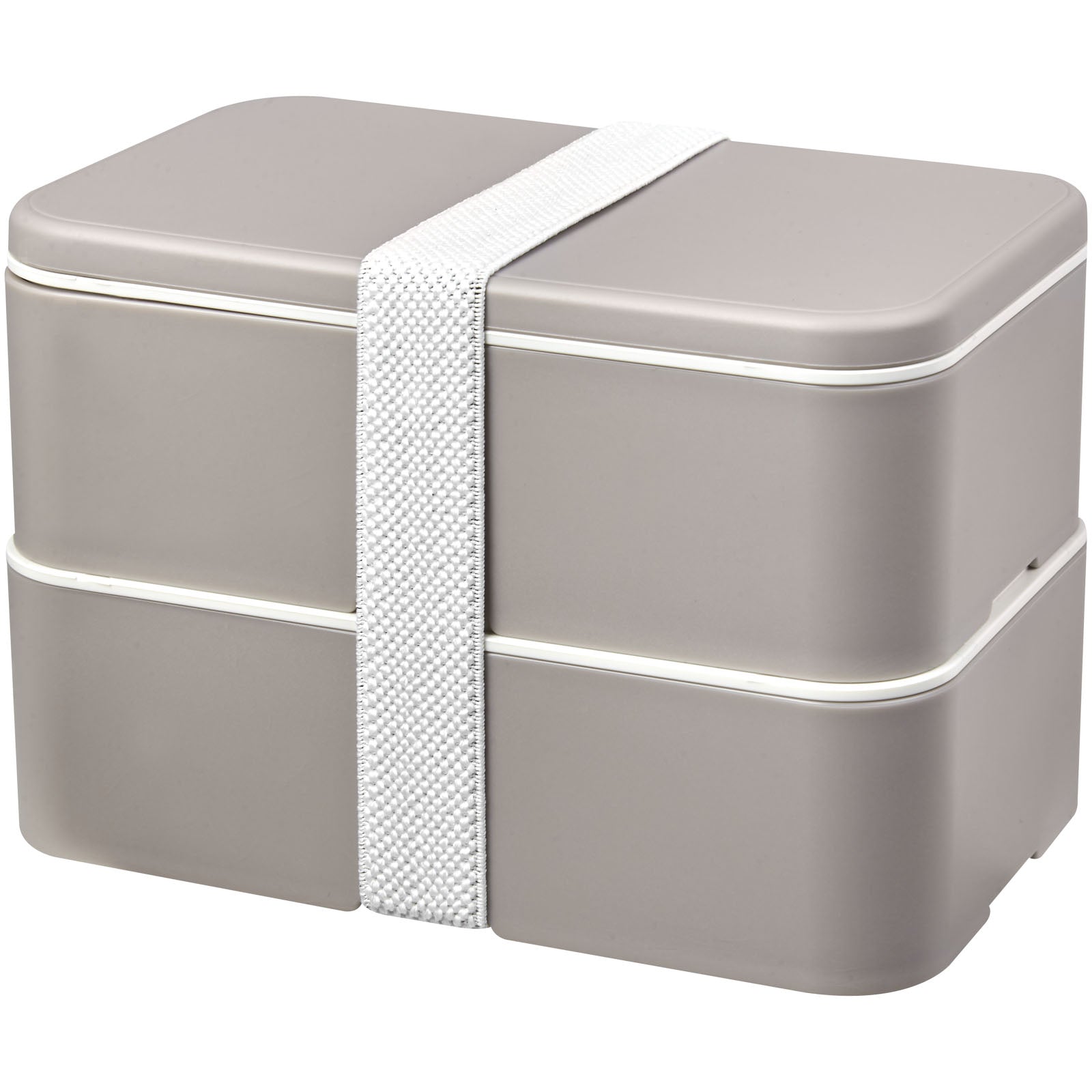 MIYO Renew 700+700 ml Doppel-Lunchbox – Kieselgrau und Weiss