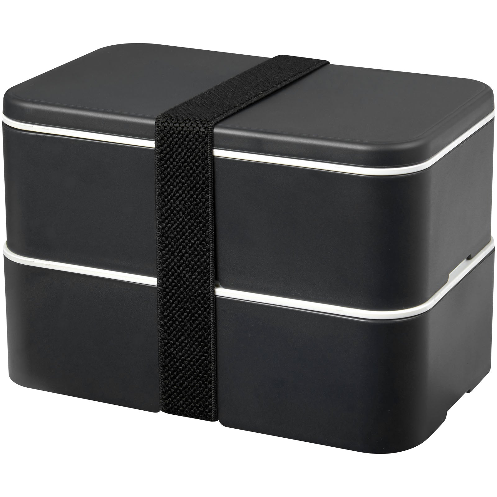 MIYO Renew 700+700 ml Doppel-Lunchbox – Granitfarben und Schwarz