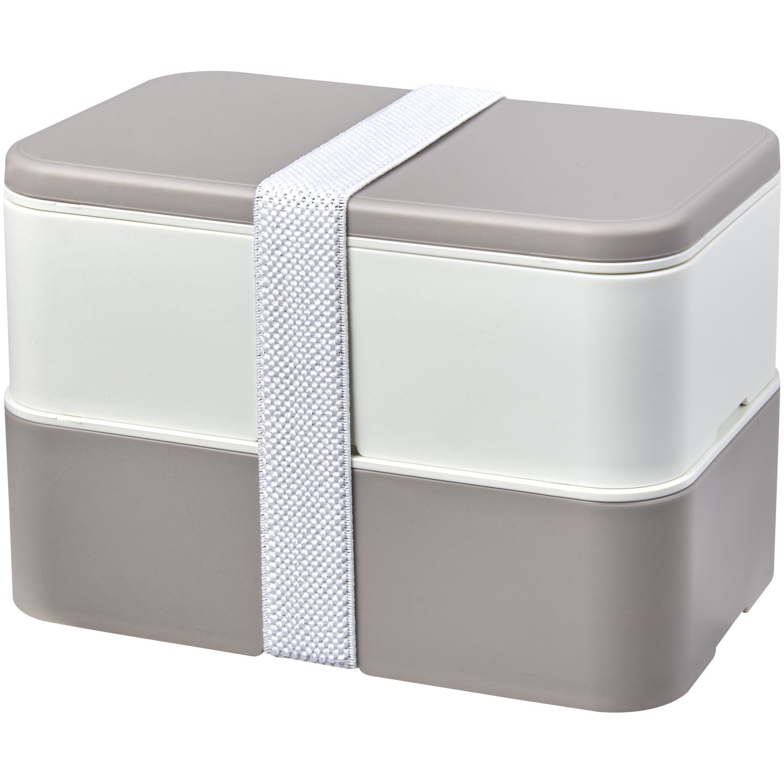 MIYO Renew 700+700 ml Doppel-Lunchbox – Kieselgrau und Elfenbeinweiß und Weiss