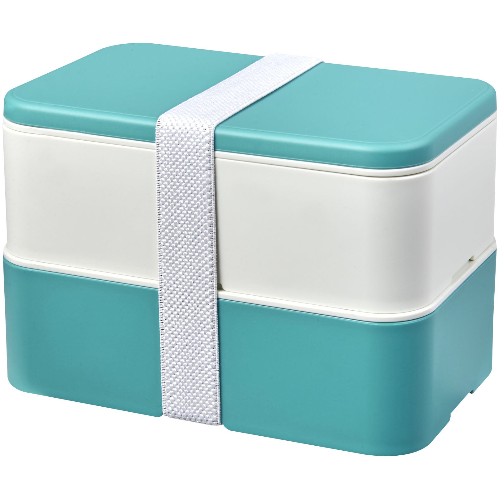 MIYO Renew 700+700 ml Doppel-Lunchbox – Riffblau und Elfenbeinweiß und Weiss