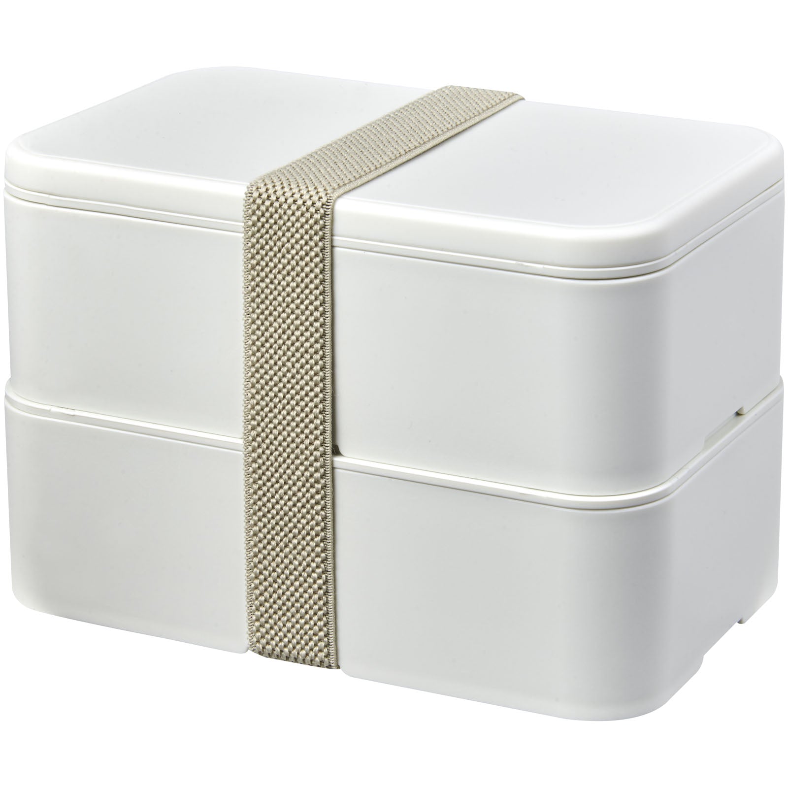MIYO Renew 700+700 ml Doppel-Lunchbox – Elfenbeinweiß und Kieselgrau