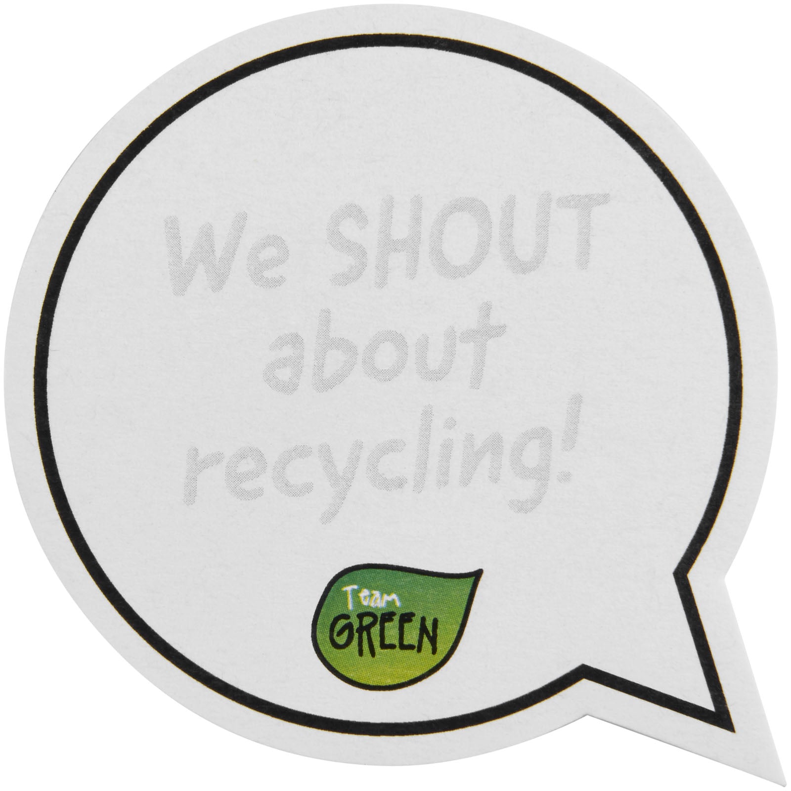 Sticky-Mate® sprechblasenförmige recycelte Haftnotizen