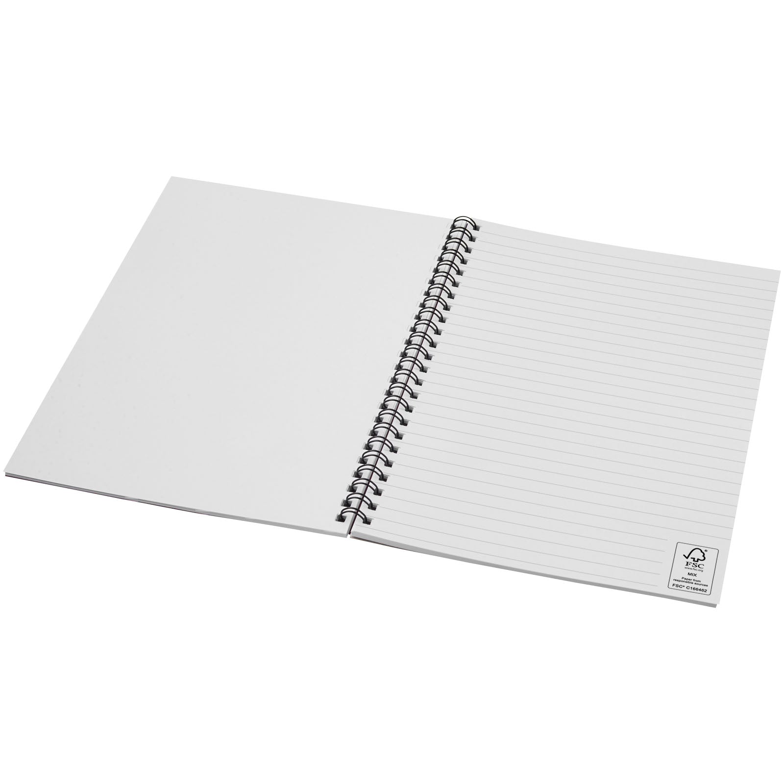 Desk-Mate® A5 recyceltes farbiges Notizbuch mit Spiralbindung