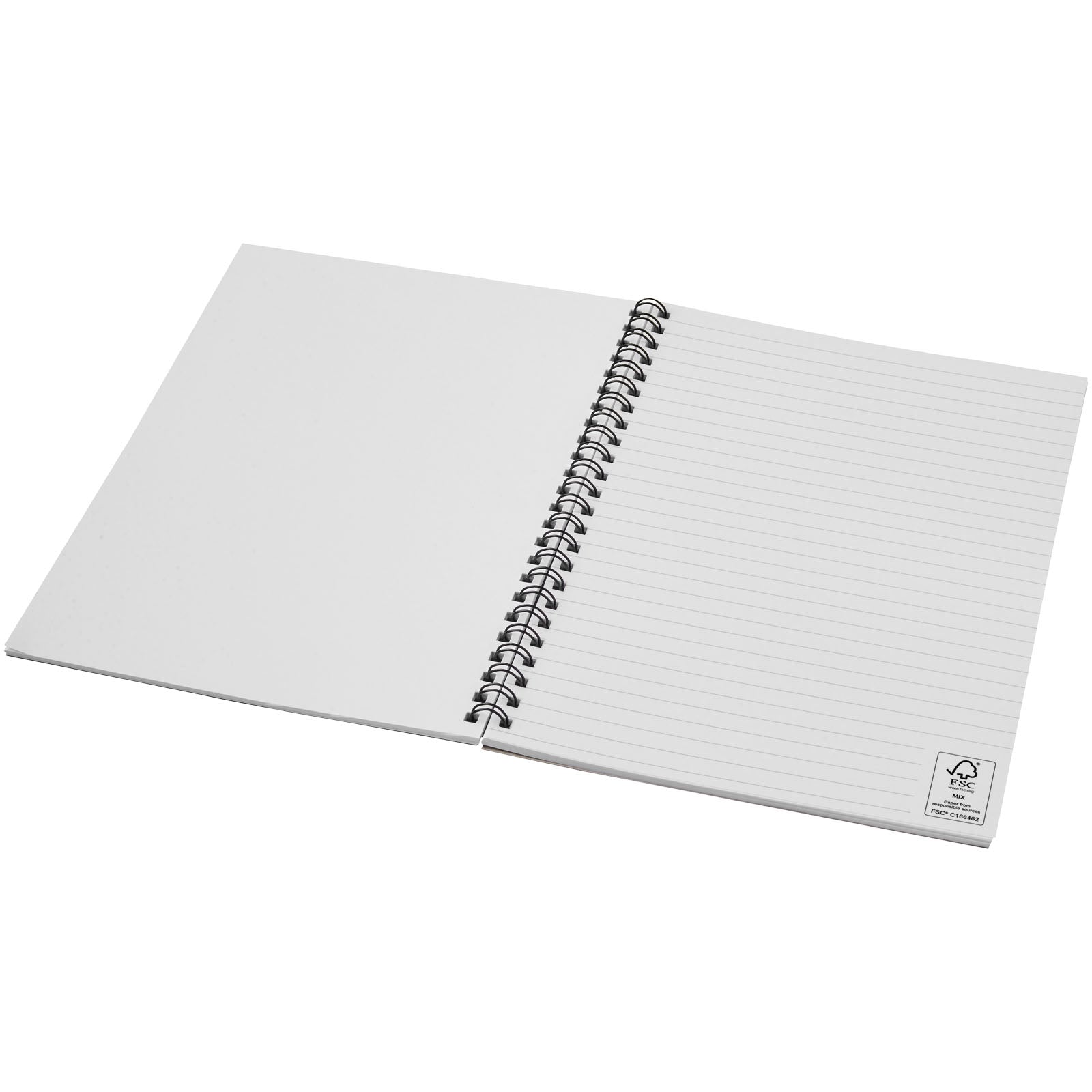 Desk-Mate® A5 recyceltes farbiges Notizbuch mit Spiralbindung