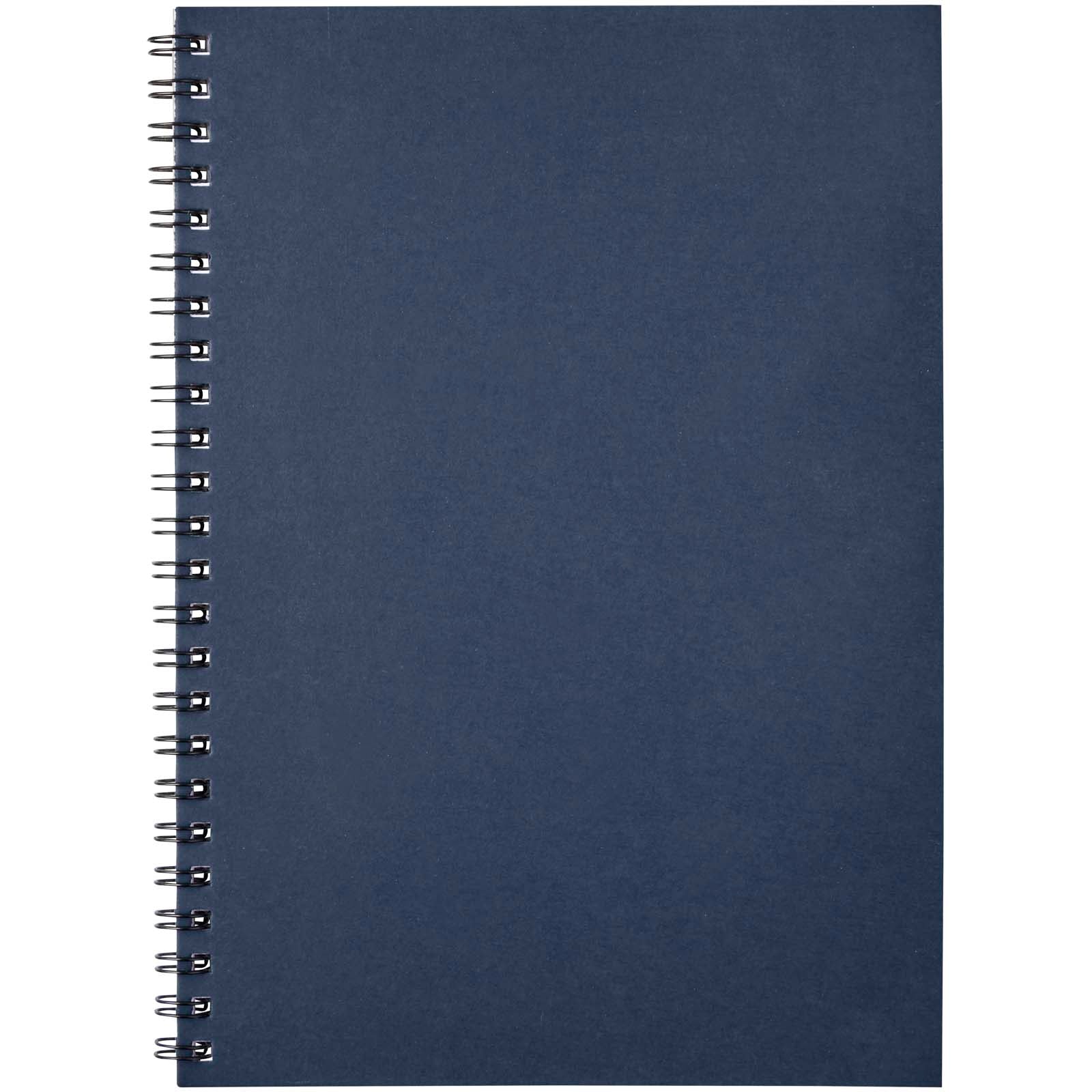 Desk-Mate® A5 recyceltes farbiges Notizbuch mit Spiralbindung