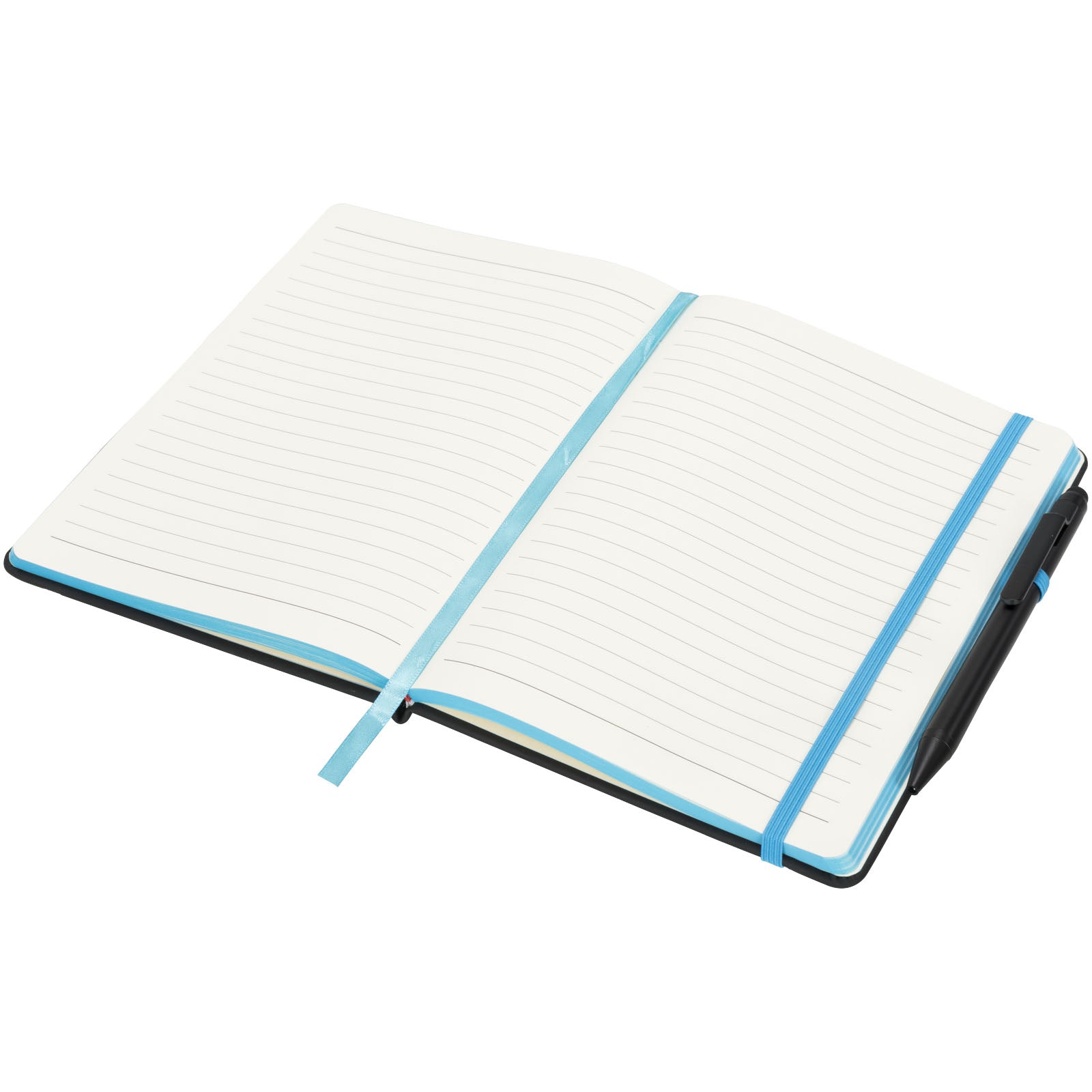 Noir Edge A5 Notizbuch mit farbigem Rand