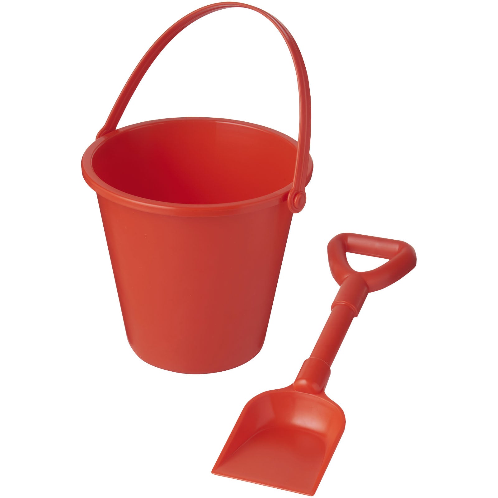 Tides recycelter Strandeimer und Spaten – Rot