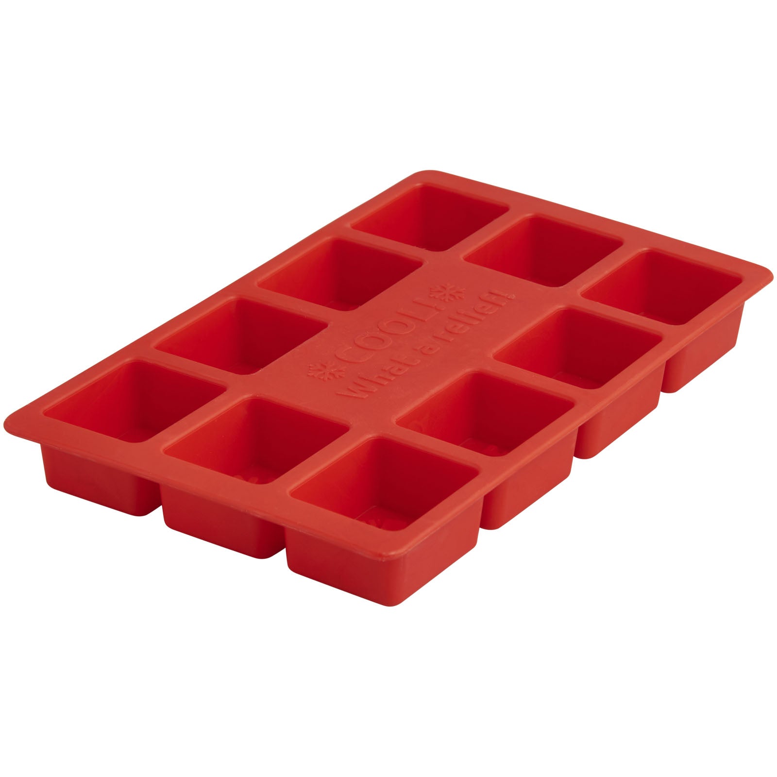 Chill individuell gestaltbarer Eiswürfelbehälter – Rot