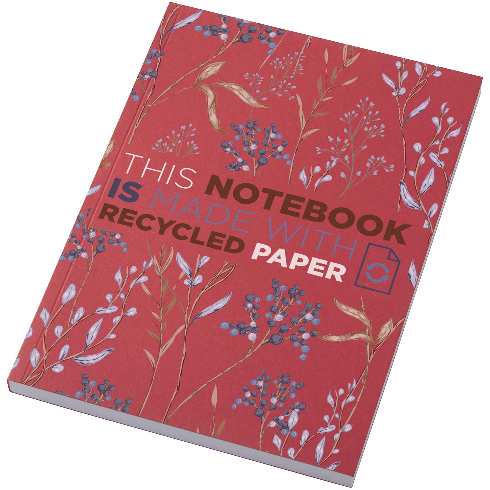Novella Austen Colours A5 Softcover Notizbuch aus Recyclingmaterial – 100 Blatt – Rot