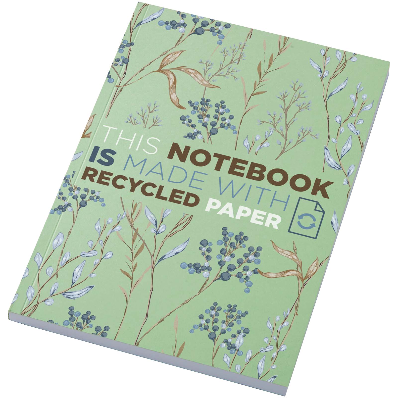 Novella Austen Colours A5 Softcover Notizbuch aus Recyclingmaterial – 100 Blatt – Grün