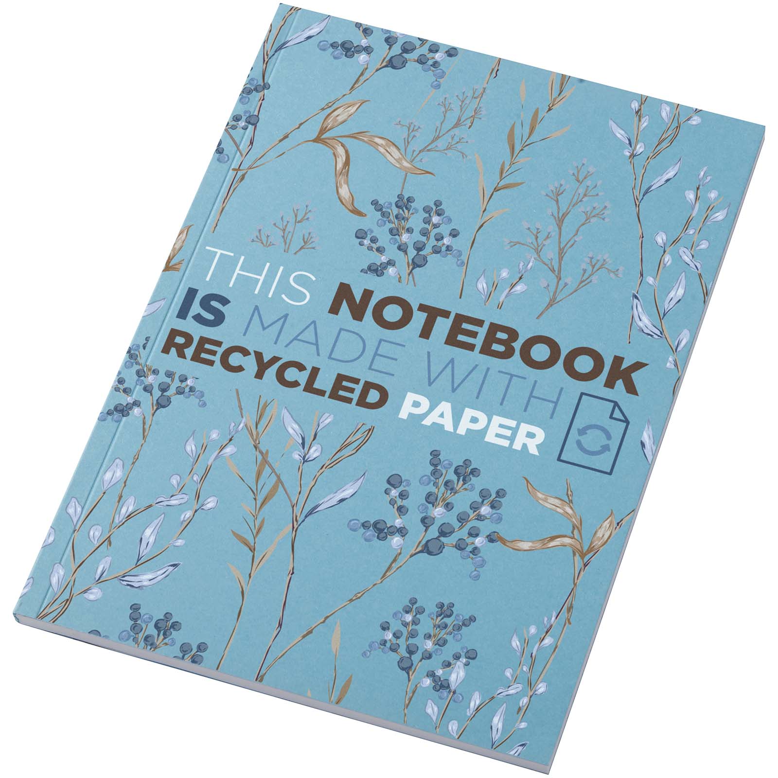 Novella Austen Colours A5 Softcover Notizbuch aus Recyclingmaterial – 50 Blatt – Blau