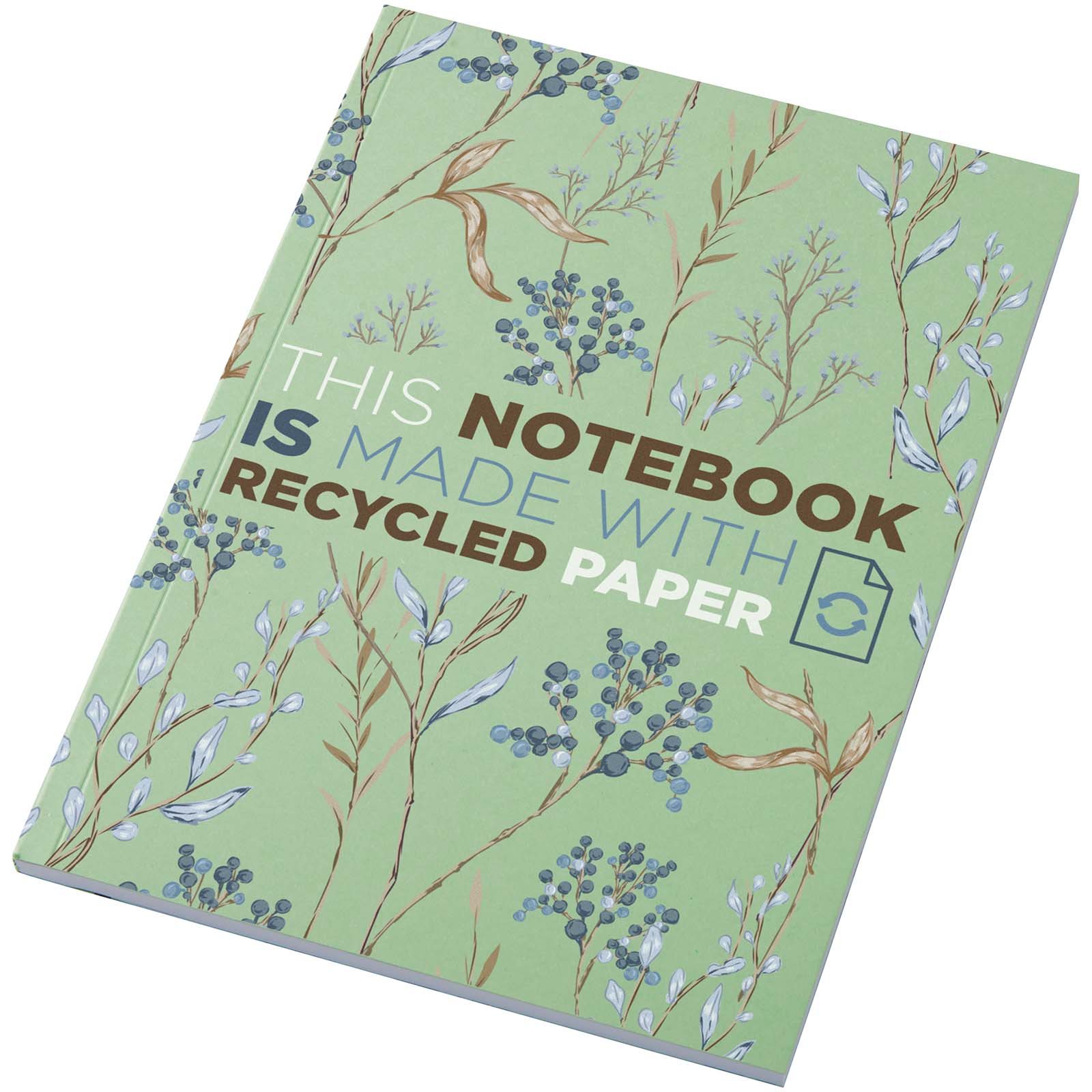 Novella Austen Colours A5 Softcover Notizbuch aus Recyclingmaterial – 50 Blatt – Grün