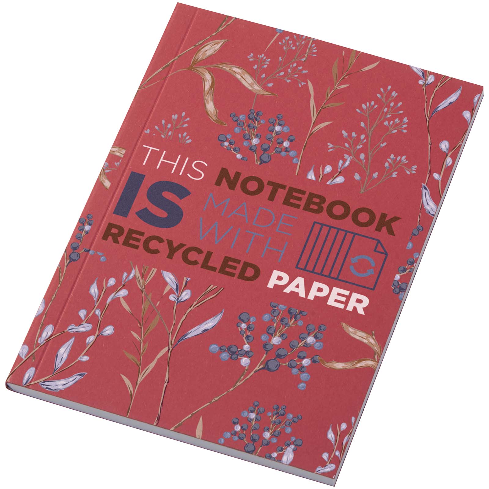 Novella Austen Colours A6 Softcover Notizbuch aus Recyclingmaterial – 50 Blatt – Rot