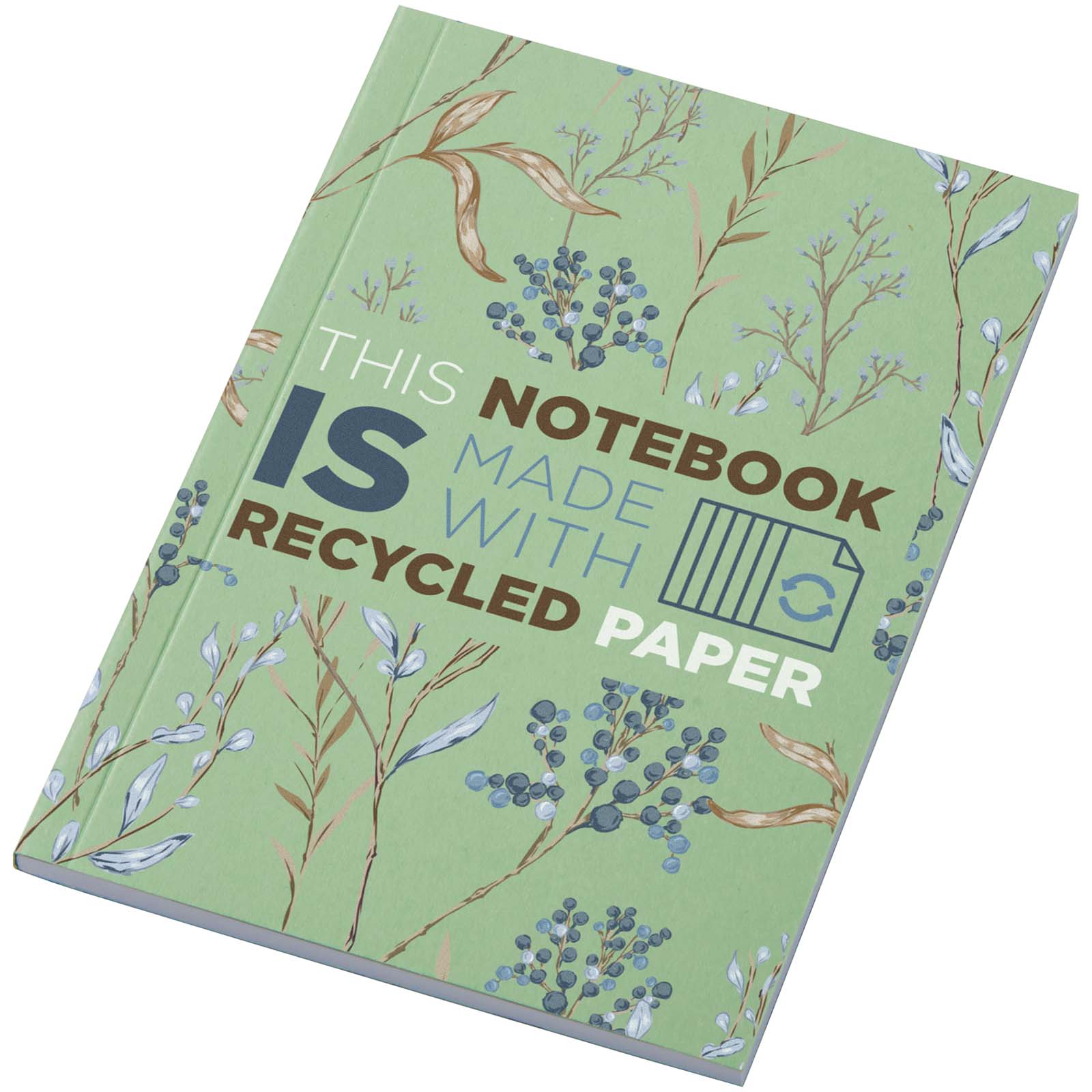 Novella Austen Colours A6 Softcover Notizbuch aus Recyclingmaterial – 50 Blatt – Grün
