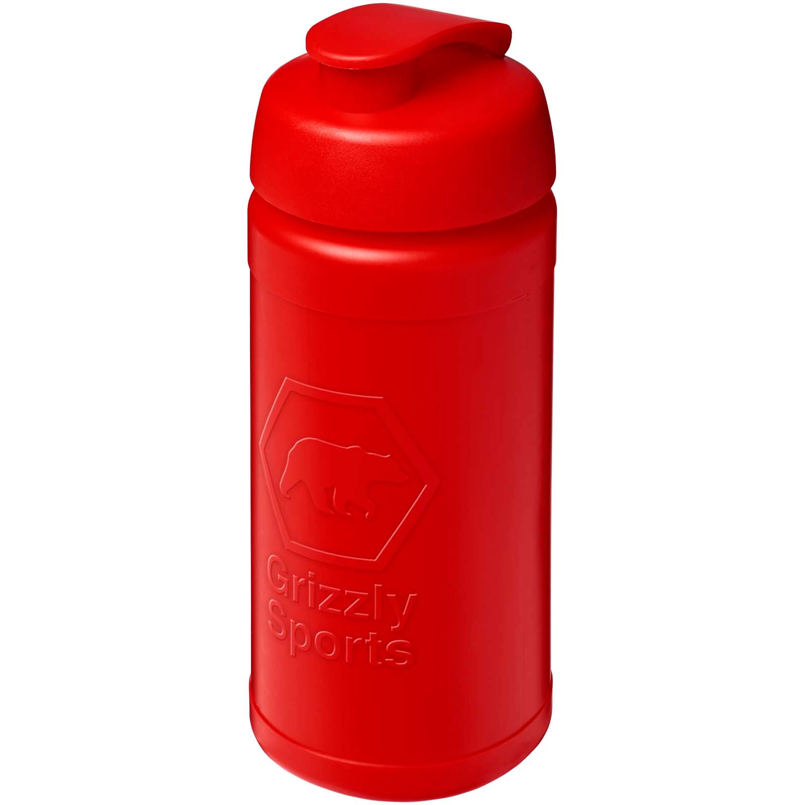Baseline Rise 500 ml Sportflasche mit Klappdeckel – Rot