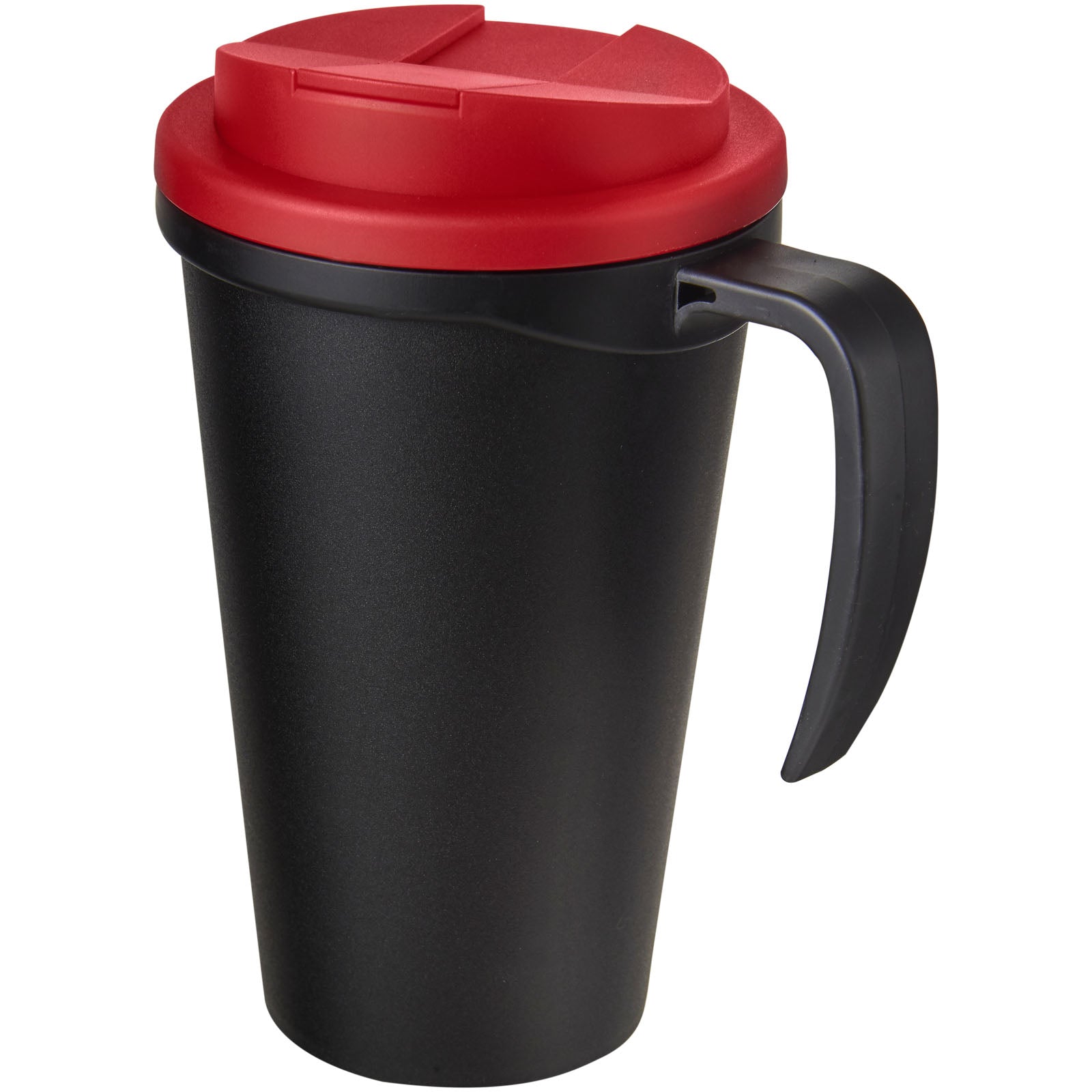 Americano® Grande 350 ml Isolierbecher mit auslaufsicherem Schraubverschluss – Schwarz und Rot