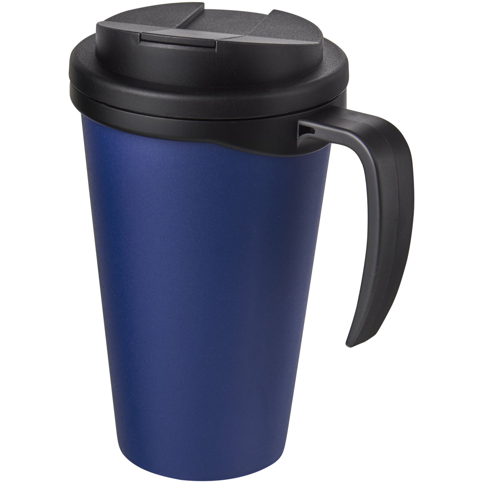 Americano® Grande 350 ml Isolierbecher mit auslaufsicherem Schraubverschluss – Blau und Schwarz