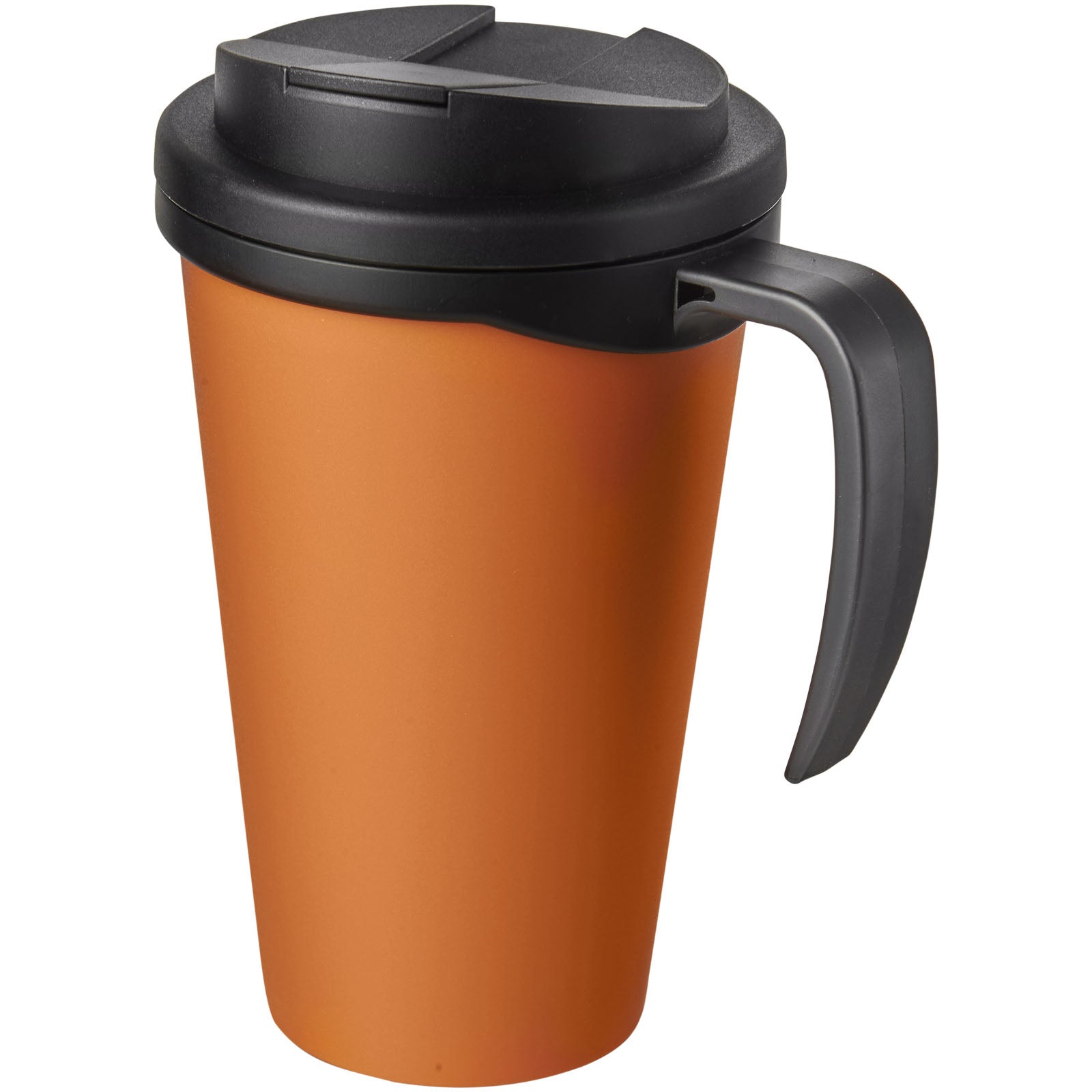 Americano® Grande 350 ml Isolierbecher mit auslaufsicherem Schraubverschluss – Orange und Schwarz