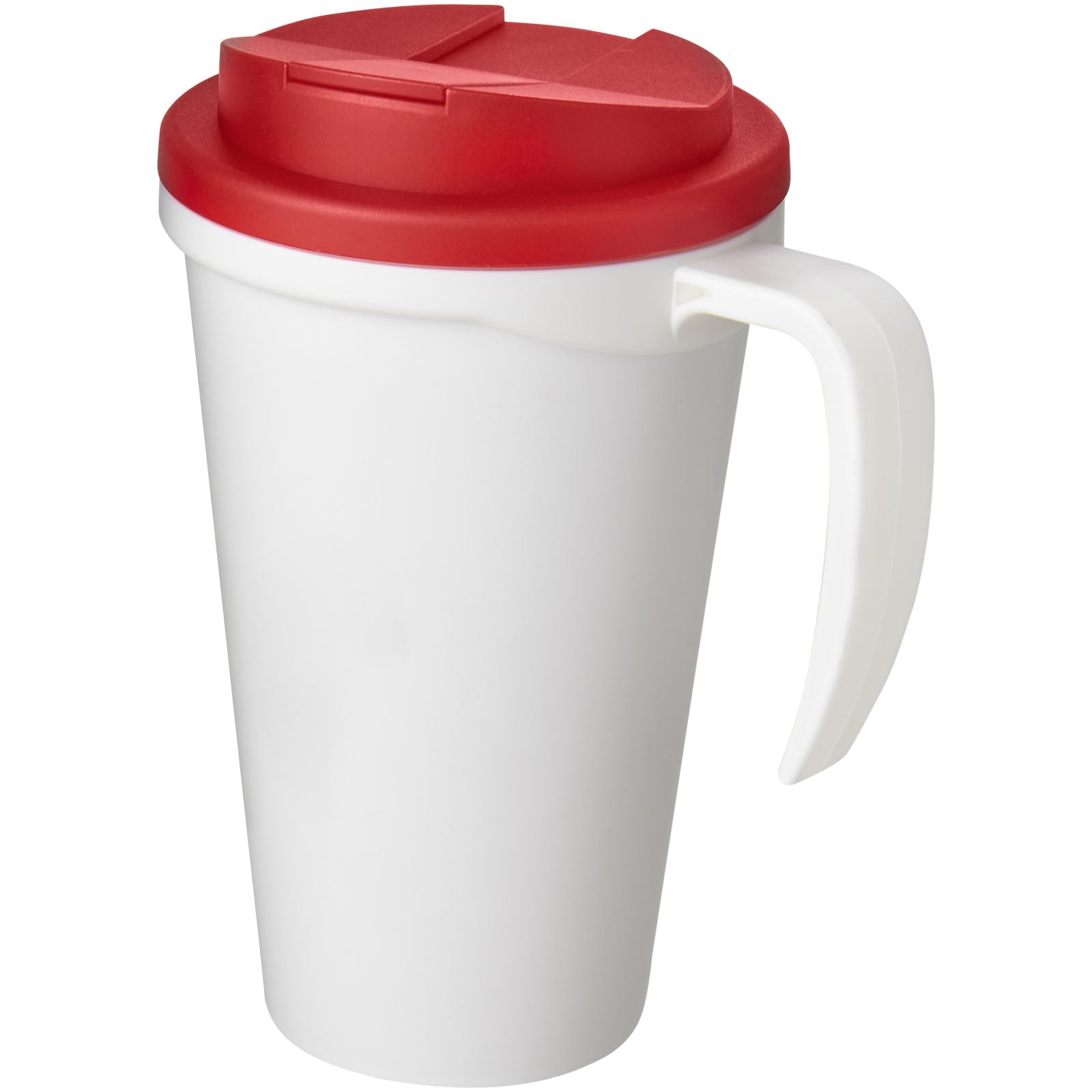 Americano® Grande 350 ml Isolierbecher mit auslaufsicherem Schraubverschluss – Weiss und Rot