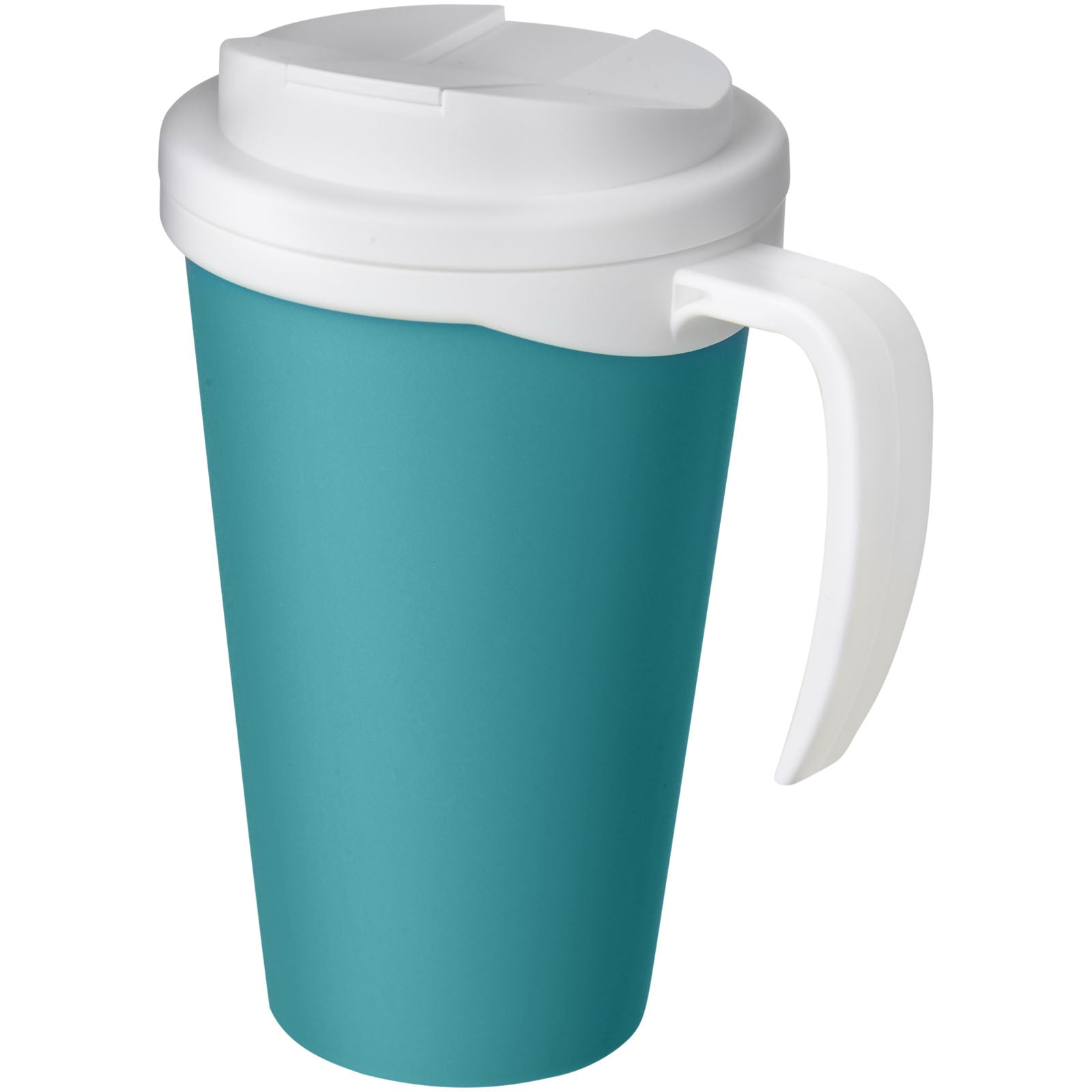 Americano® Grande 350 ml Isolierbecher mit auslaufsicherem Schraubverschluss – Aquablau und Weiss