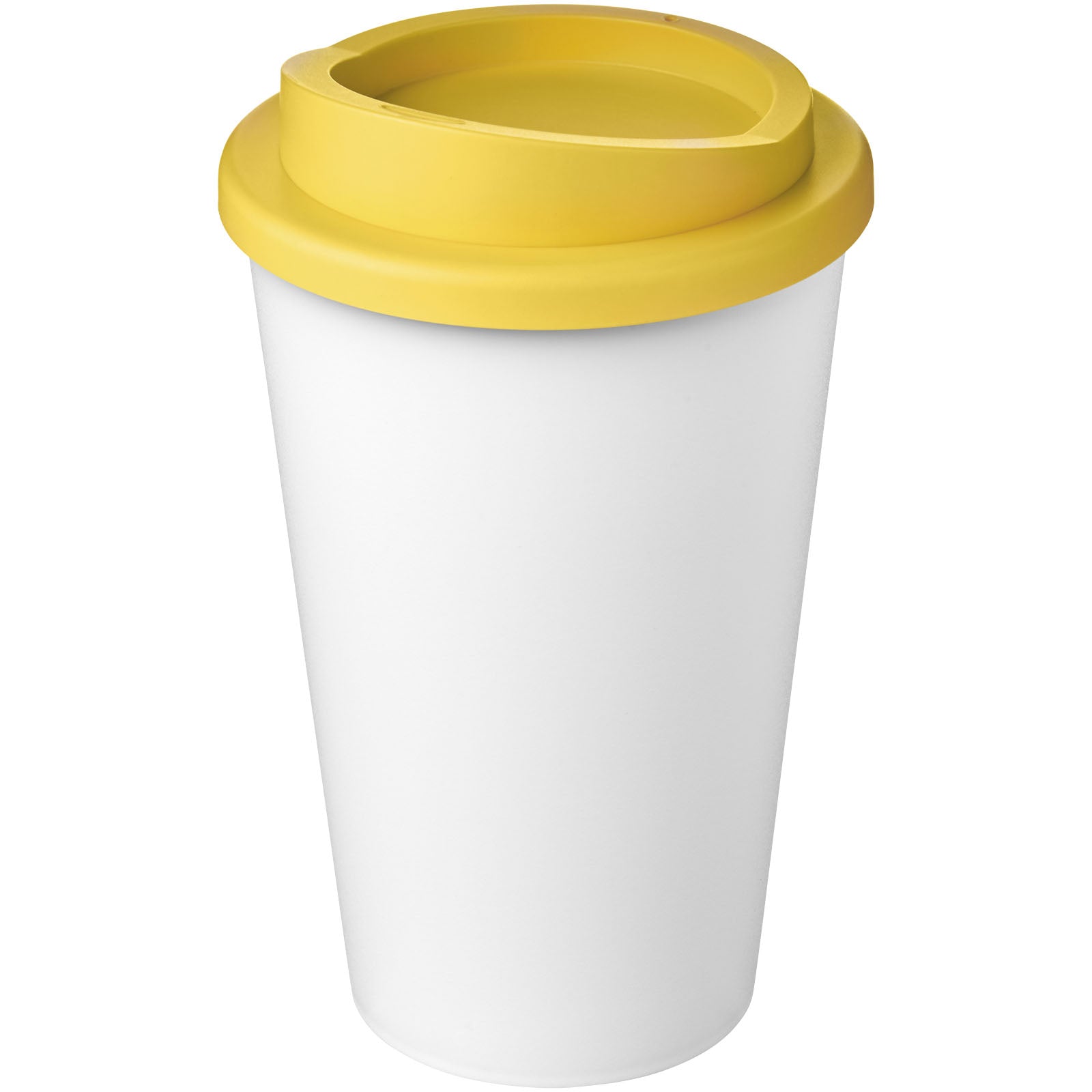 Americano® Eco 350 ml recycelter Becher – Weiss und Gelb