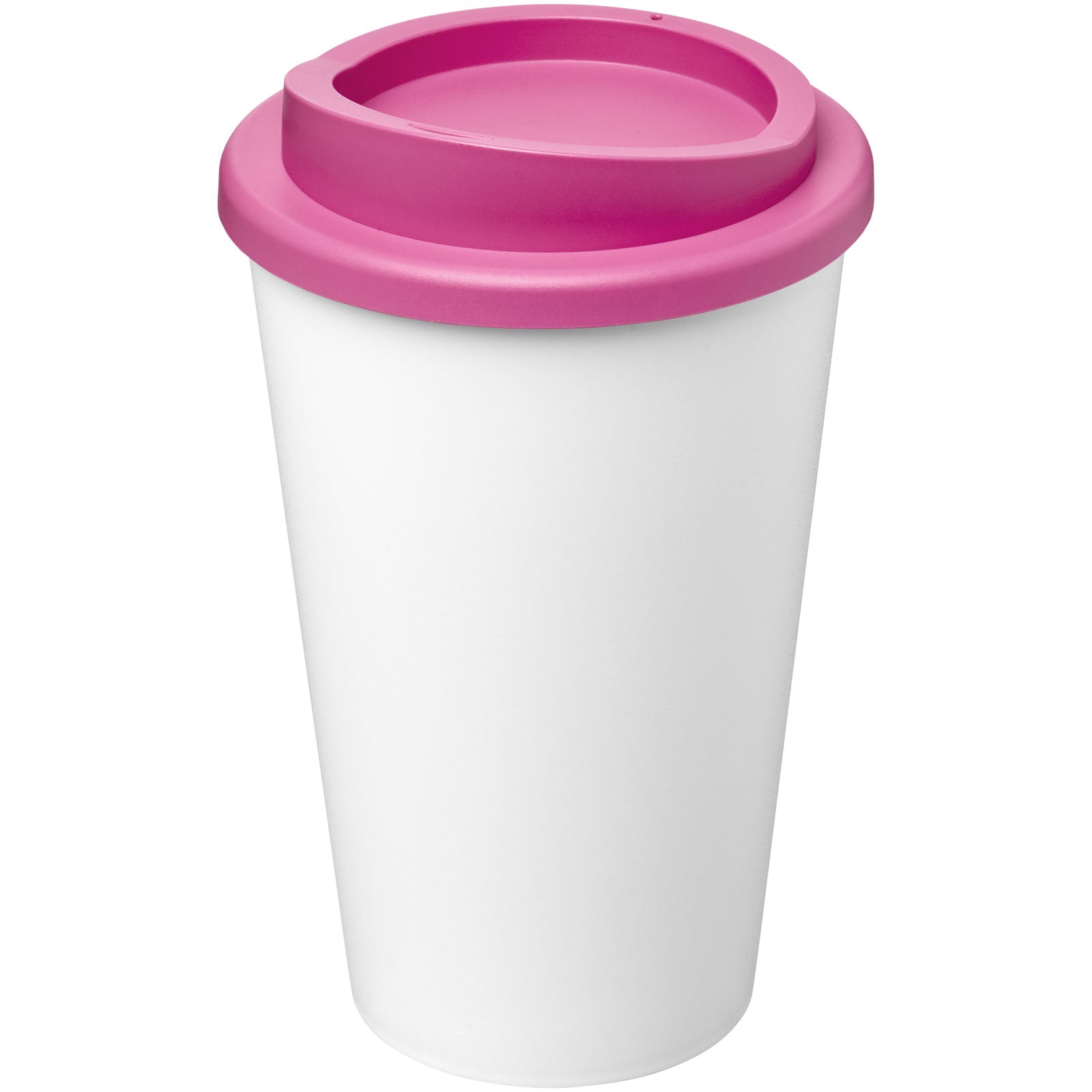 Americano® Eco 350 ml recycelter Becher – Weiss und Rosa