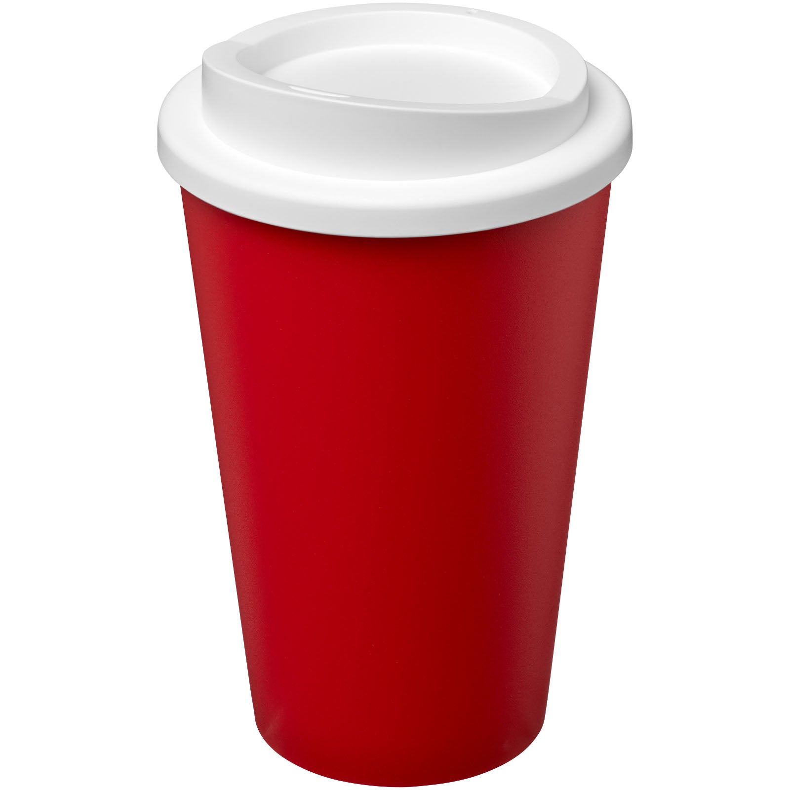 Americano® Eco 350 ml recycelter Becher – Rot und Weiss