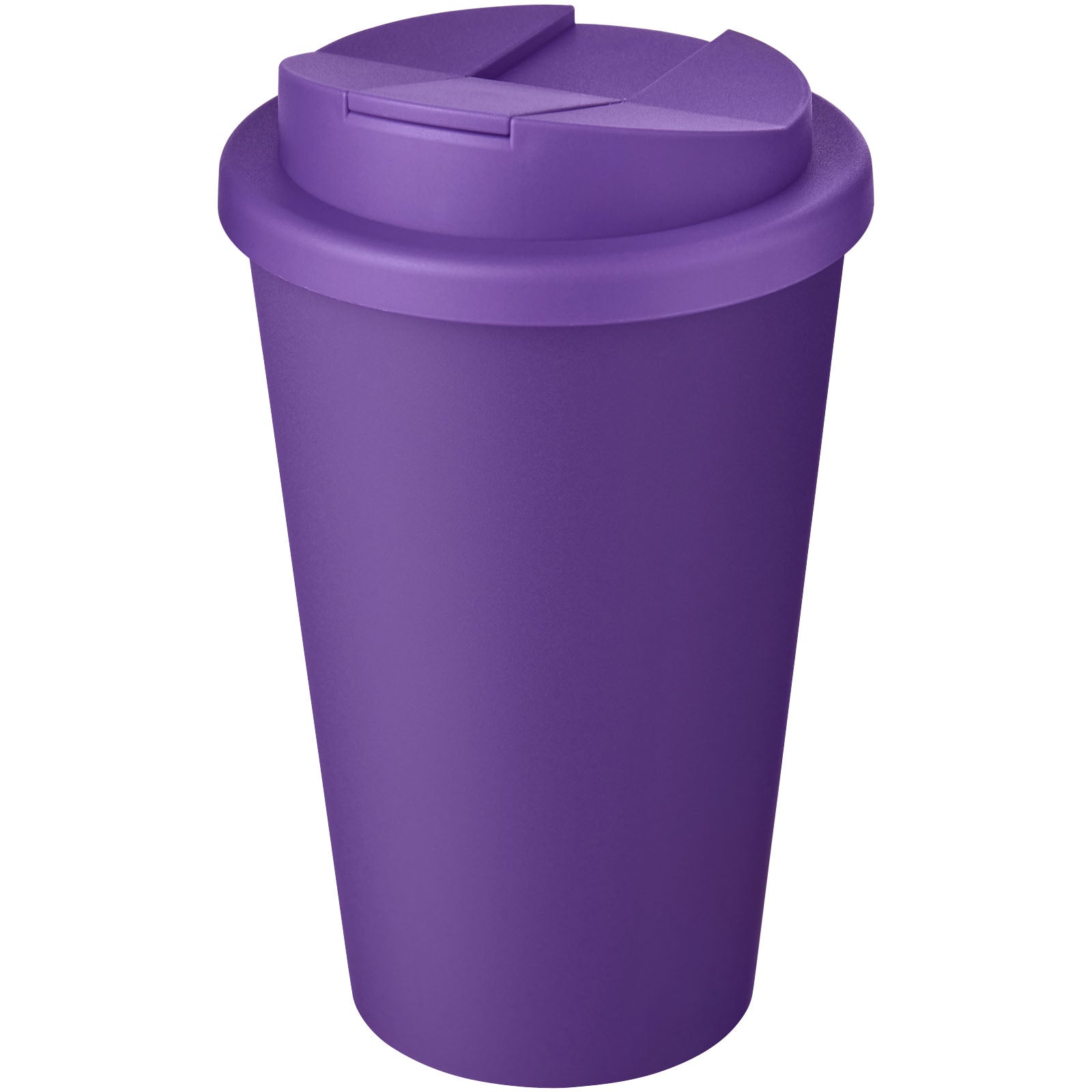 Americano® Eco 350 ml recycelter Becher mit auslaufsicherem Deckel – Lila