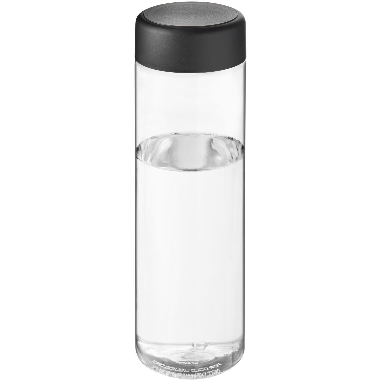 H2O Active® Vibe 850 ml Sportflasche mit Drehdeckel – Transparent und Schwarz