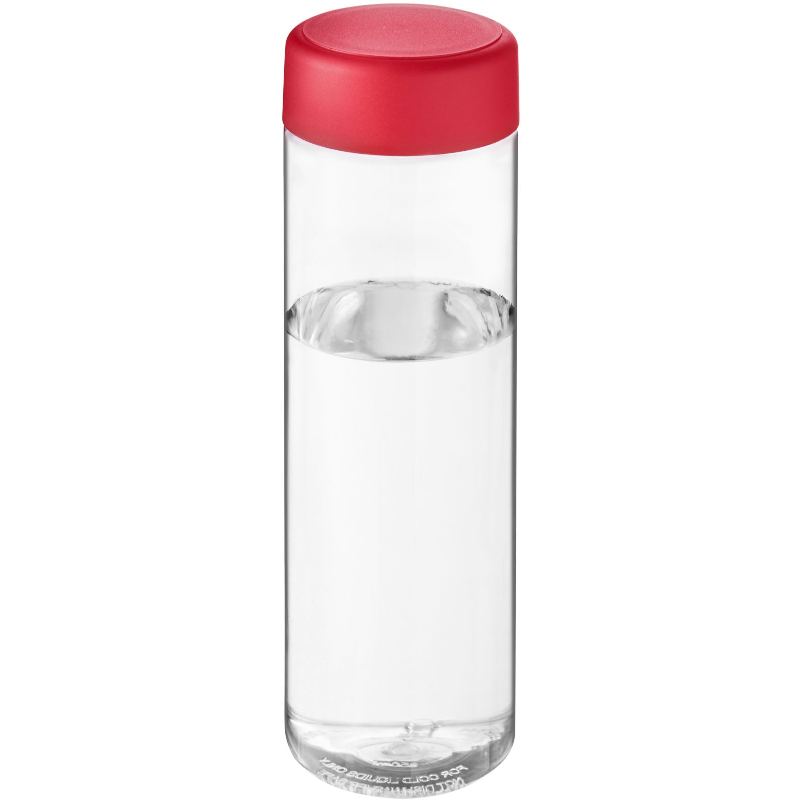 H2O Active® Vibe 850 ml Sportflasche mit Drehdeckel – Transparent und Rot