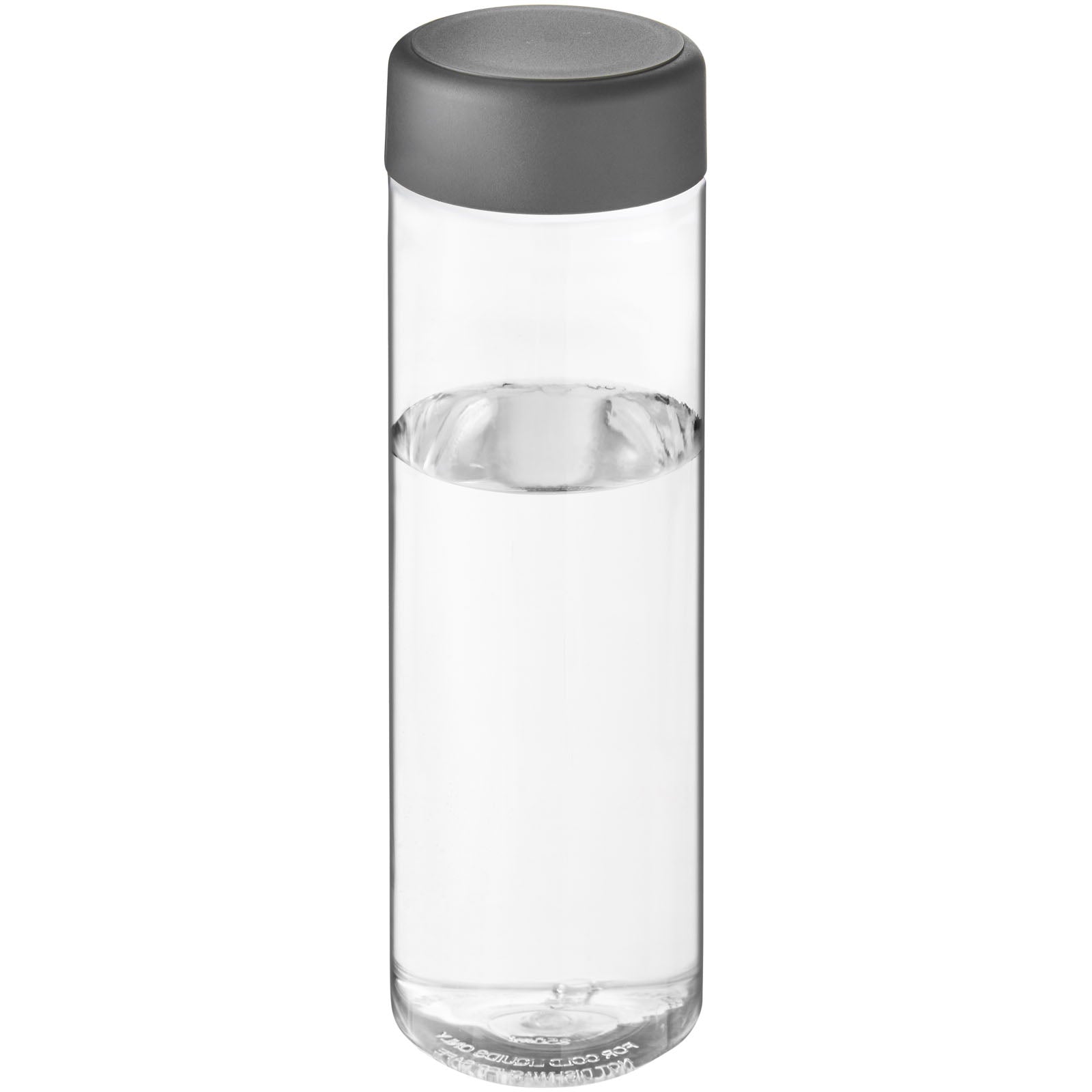 H2O Active® Vibe 850 ml Sportflasche mit Drehdeckel – Transparent und Storm Grey