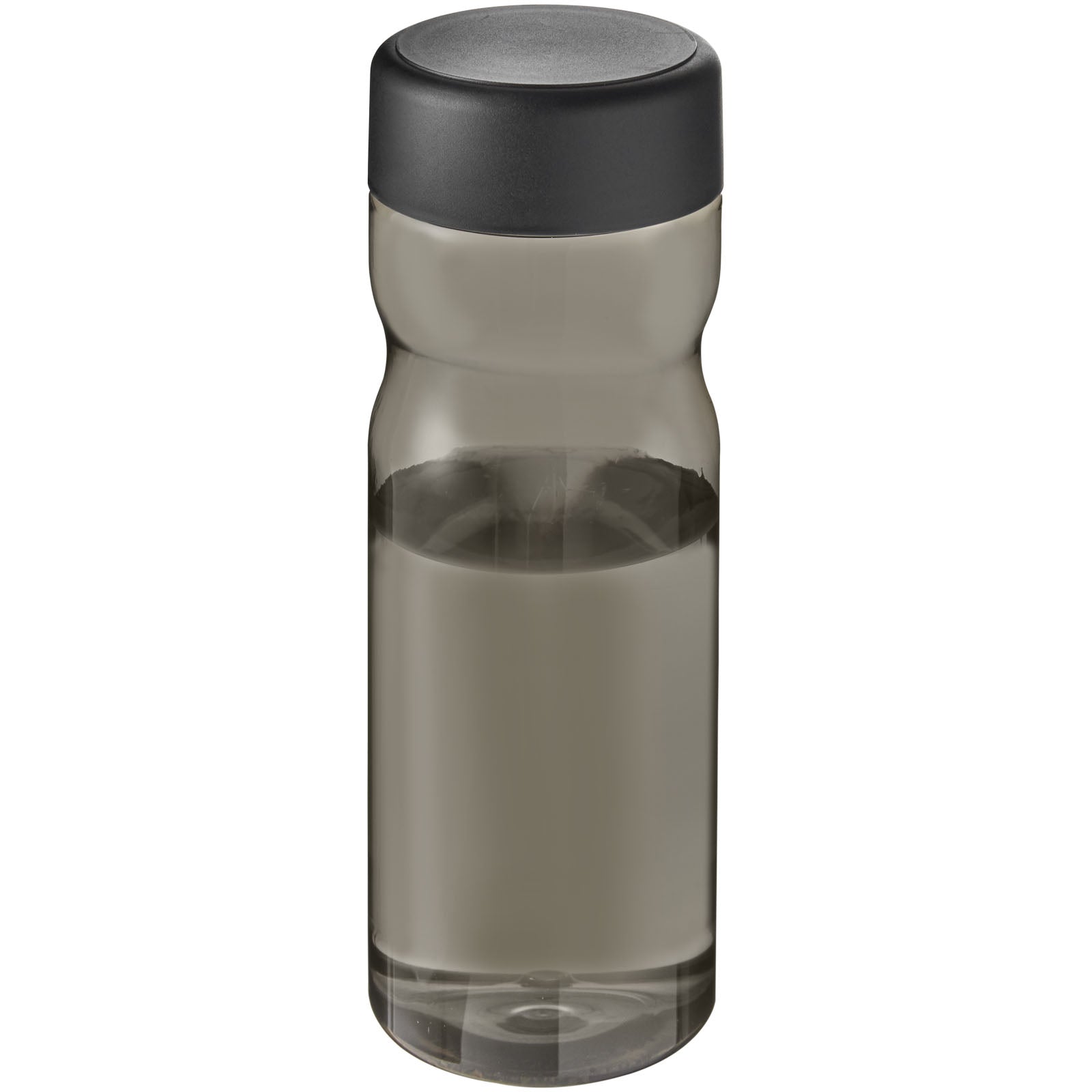 H2O Active® Eco Base 650 ml Sportflasche mit Drehdeckel – Kohle und Schwarz