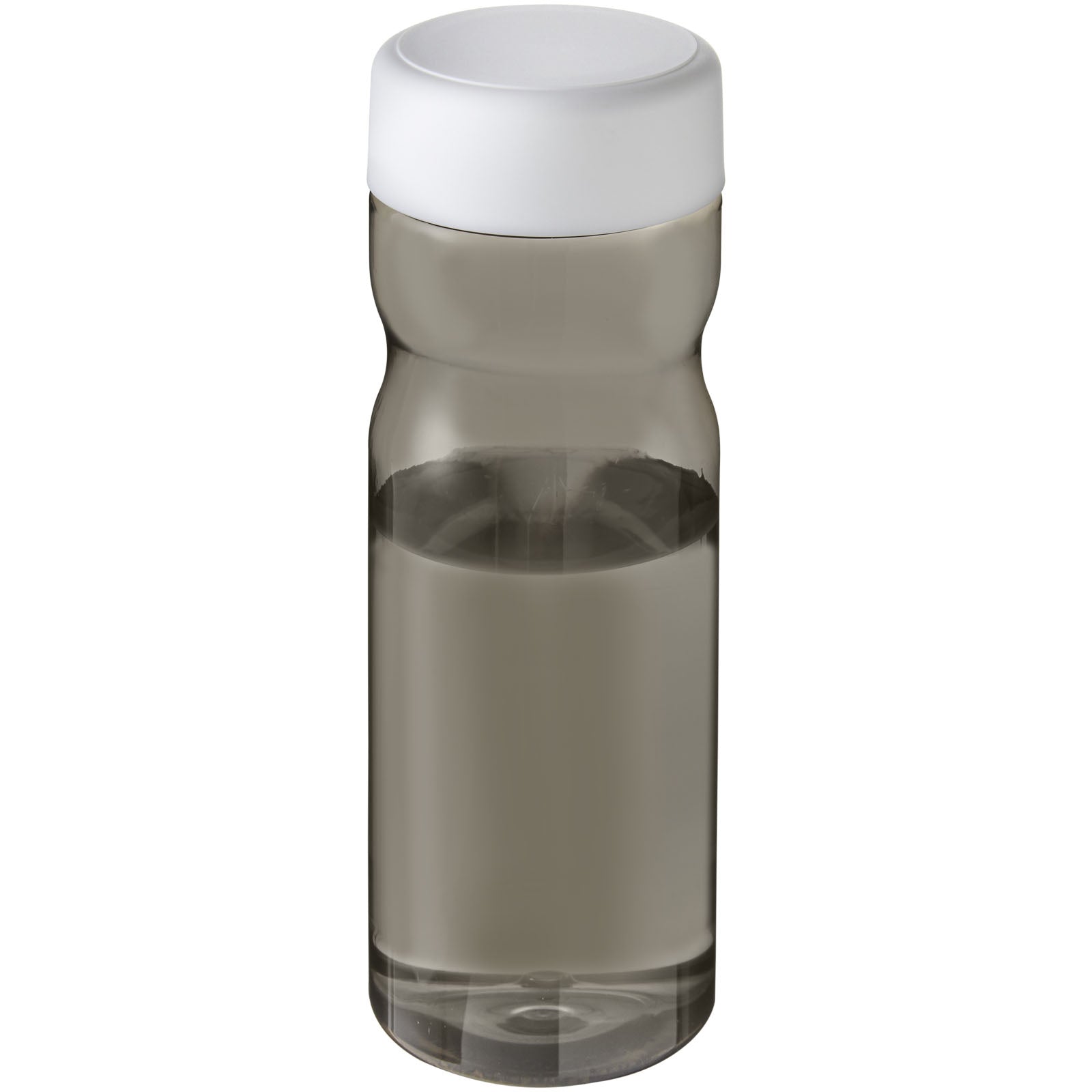 H2O Active® Eco Base 650 ml Sportflasche mit Drehdeckel – Kohle und Weiss
