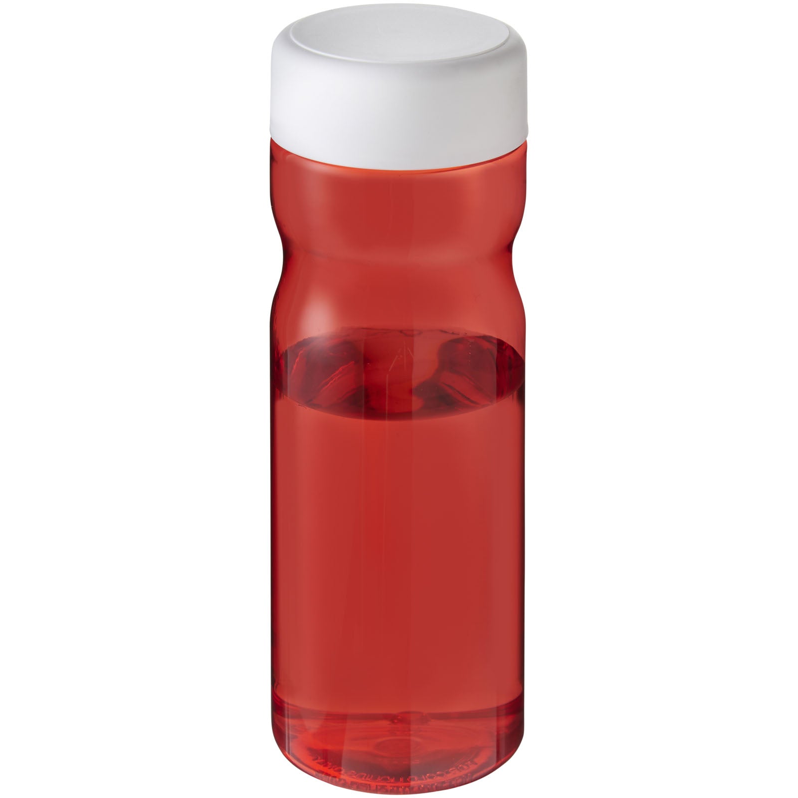 H2O Active® Eco Base 650 ml Sportflasche mit Drehdeckel – Rot und Weiss